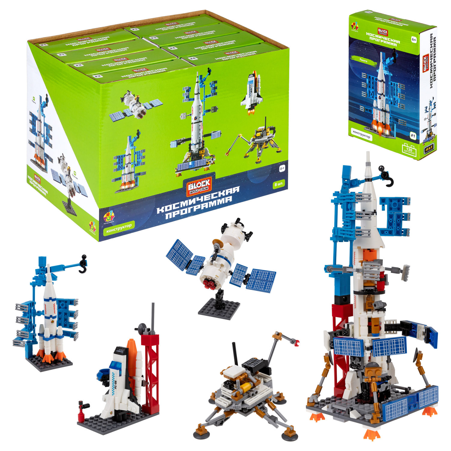 1TOY конструктор Blockformers "Космическая программа", в ассортименте 4 вида