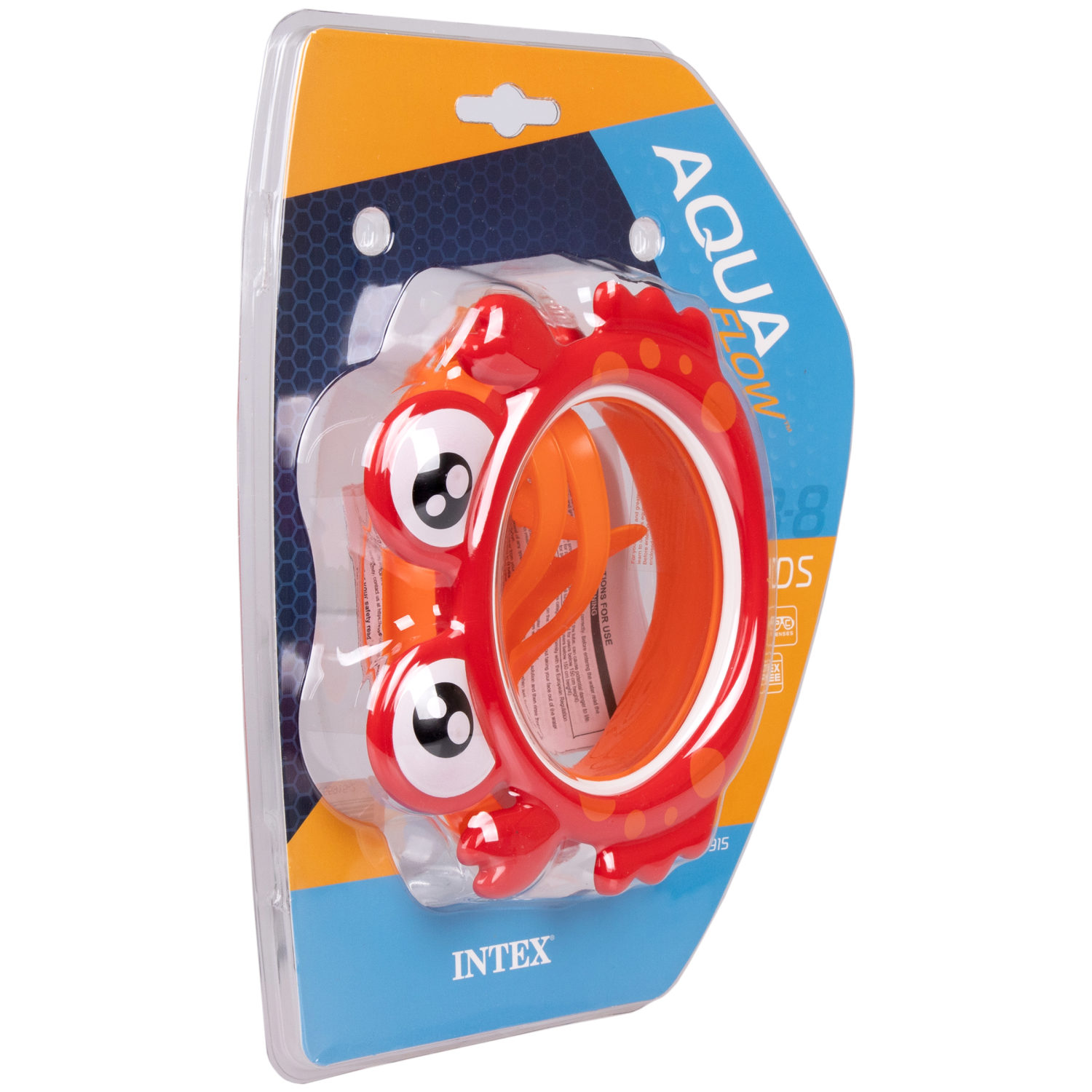 Очки-маска для плавания детская Intex Интекс Краб, 3-8 лет