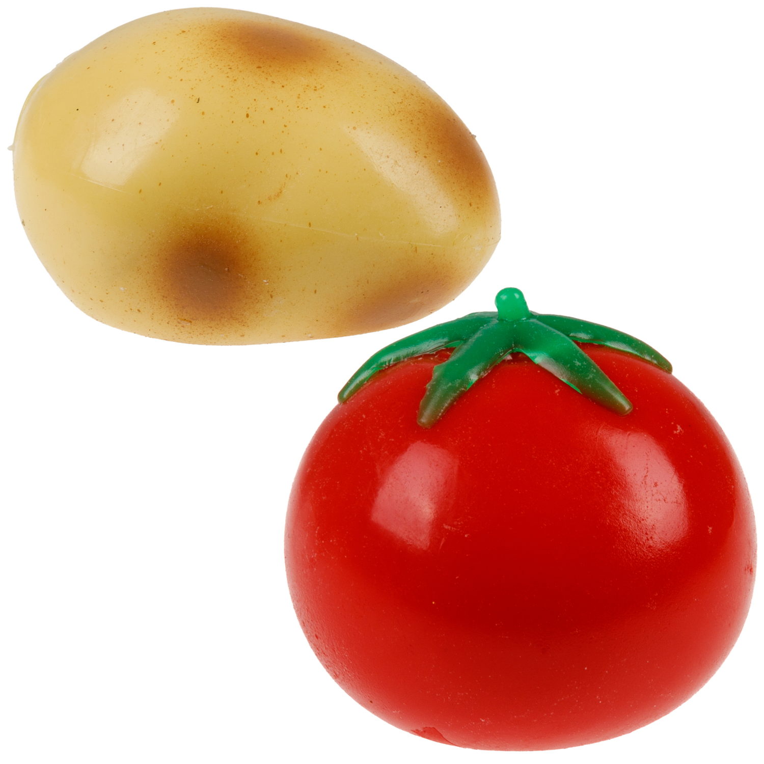 Игрушка-антистресс 1TOY Крутой замес Залиплющ, Картофан и Томателло, 6 см