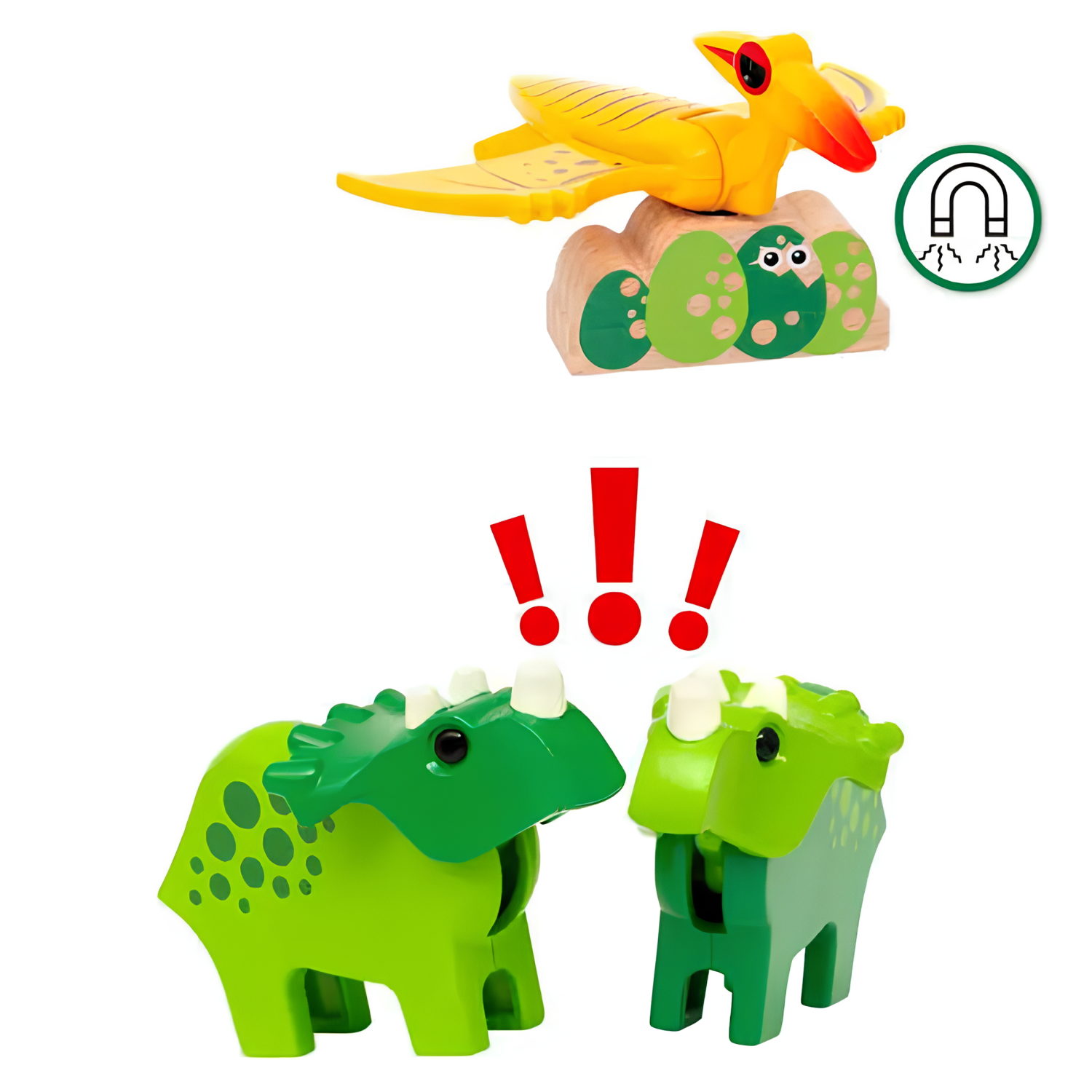 Деревянная железная дорога BRIO Делюкс "Дино", 12 элементов