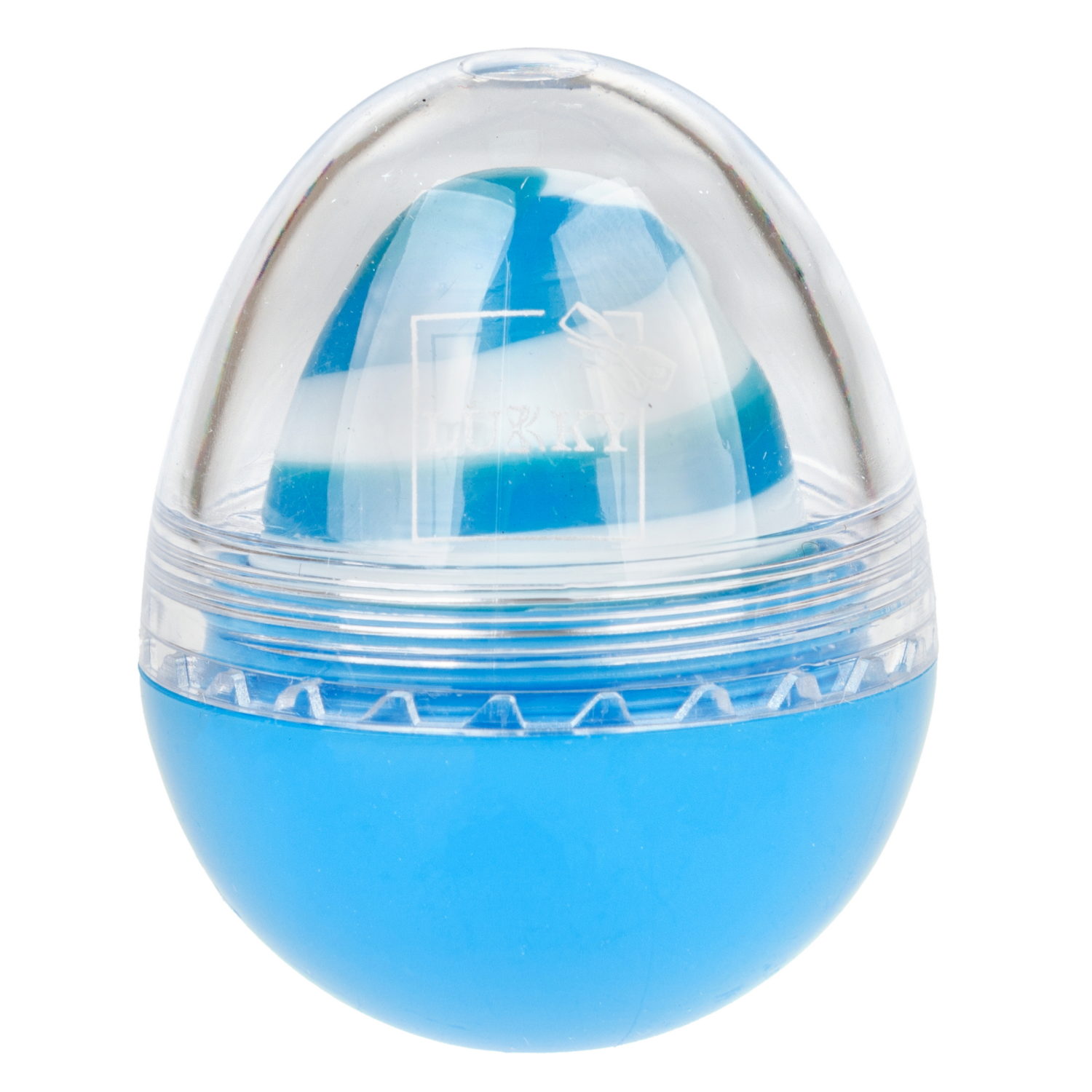 Бальзам для губ - яйцо LUKKY, увлажняющий, питательный, Морская лазурь, 10 г.