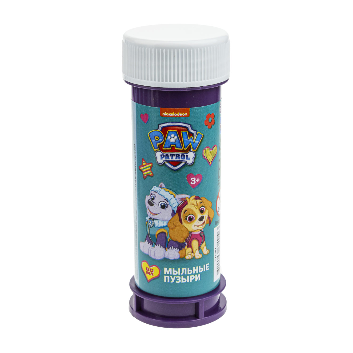Мыльные пузыри 1TOY Щенячий патруль , детские, маленькие, для мальчиков, девочек и малышей, 60 мл