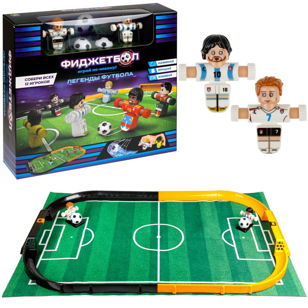 Фиджетбол 1TOY Легенды футбола, настольный футбол Чемпионат Аргентина - Англия
