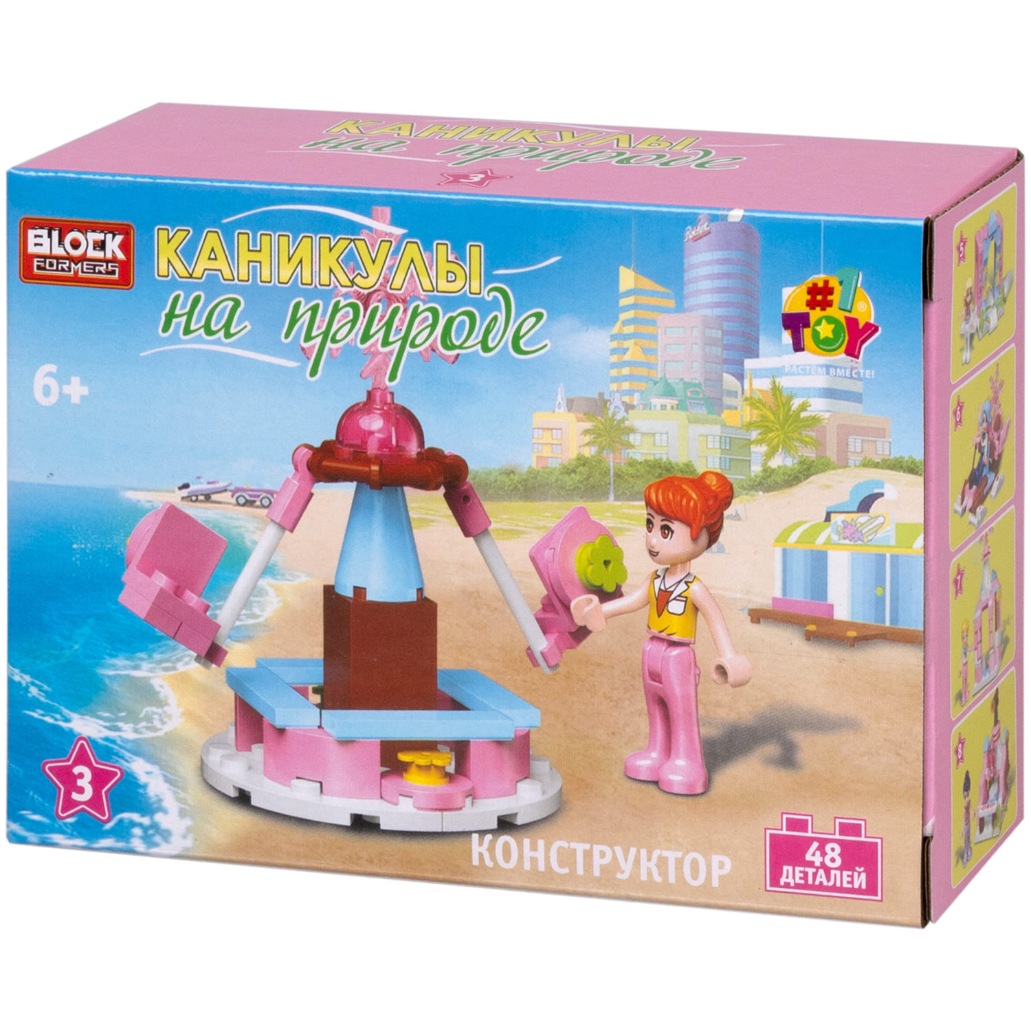 1TOY конструктор Blockformers "Каникулы на природе", в ассортименте 8 видов