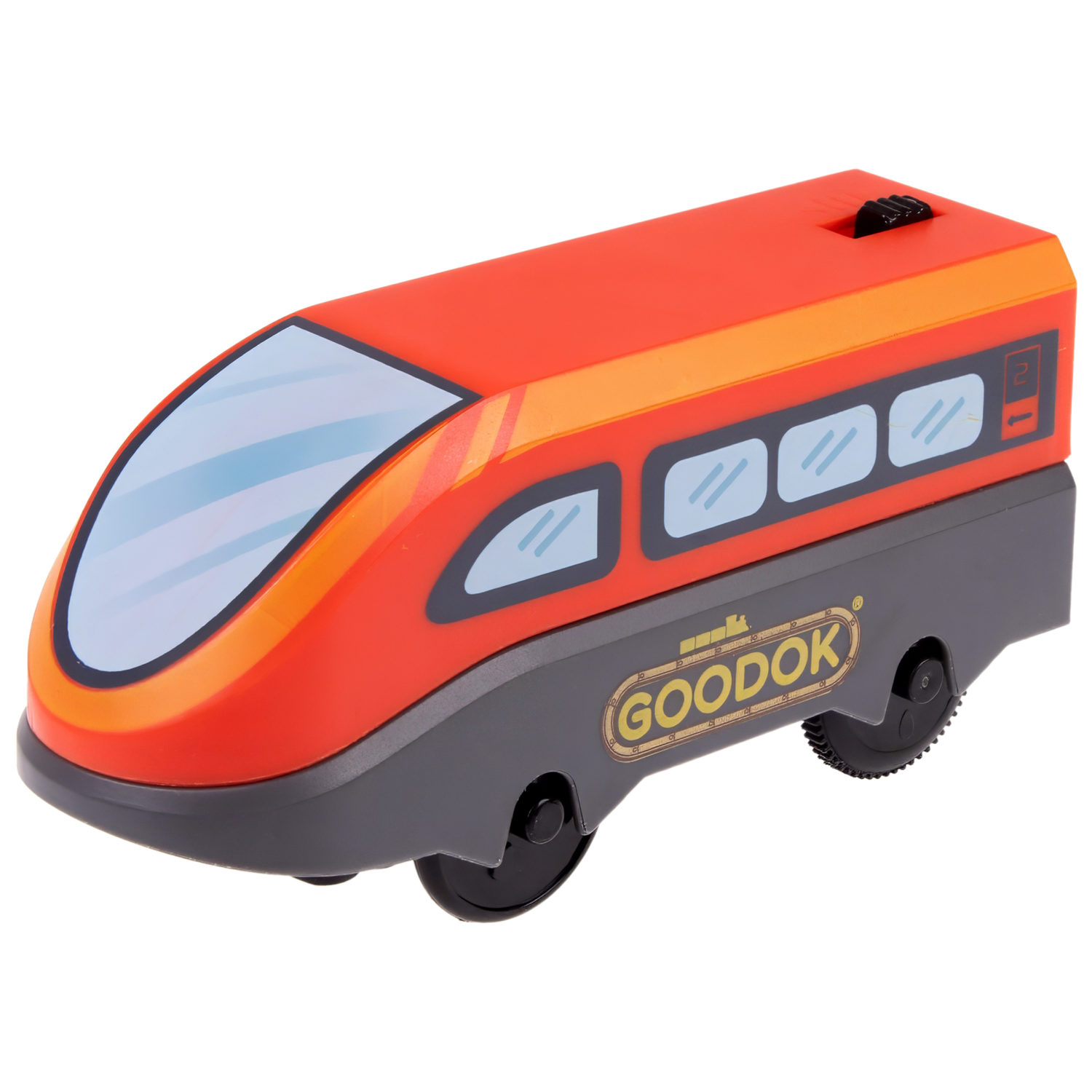 Электрический поезд 1TOY GOODOK «Поезд-экспресс», 2 вагона, едет вперед и назад