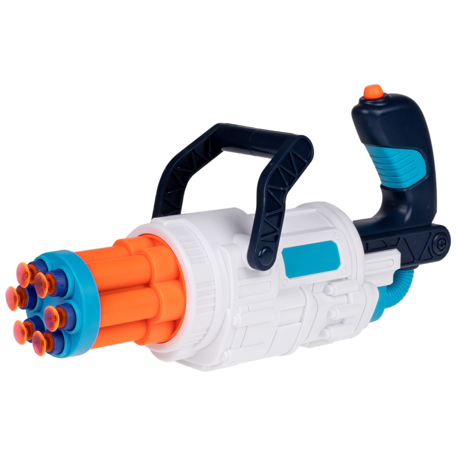 1toy Funmax "M14" бластер механический, 6 стволов, 10 снарядов с присосками