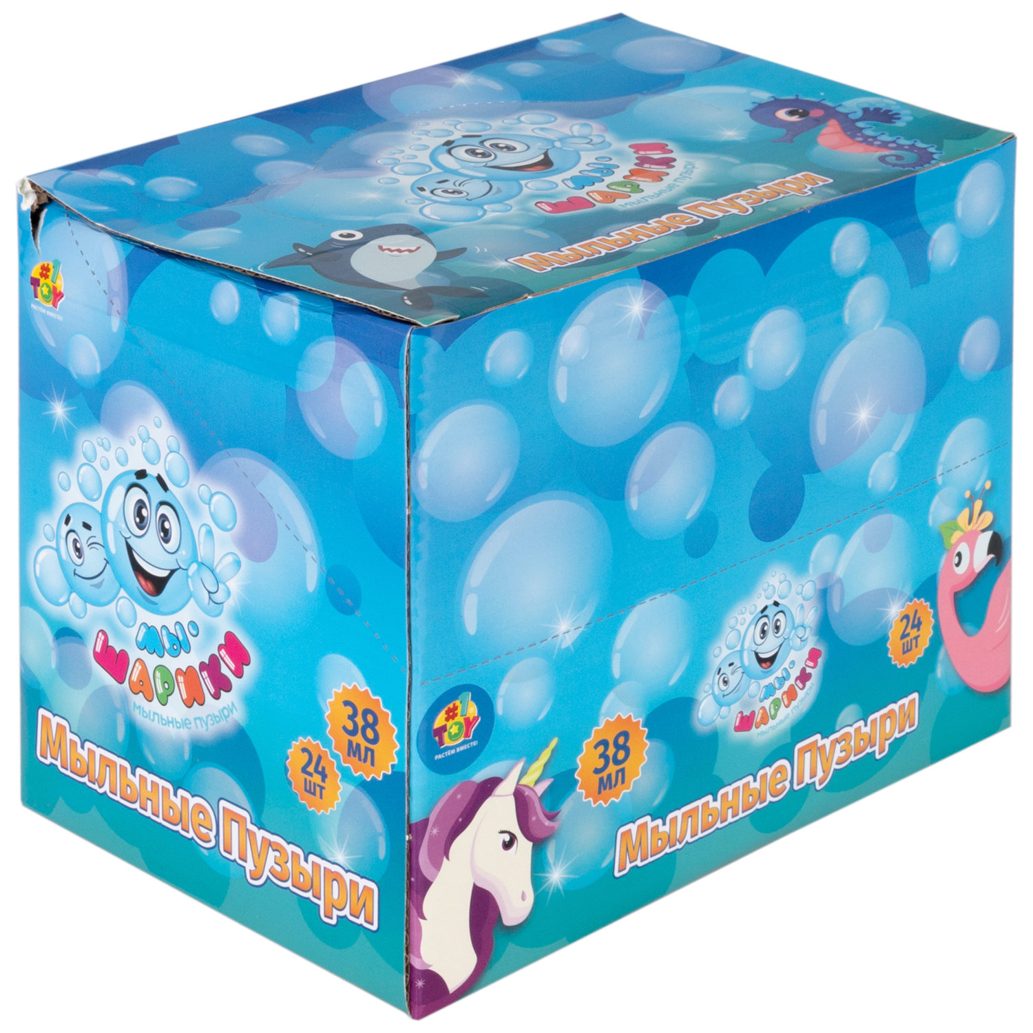 Мыльные пузыри 1TOY Мы-шарики! Машинка экскаватор, 38 мл, в ассортименте