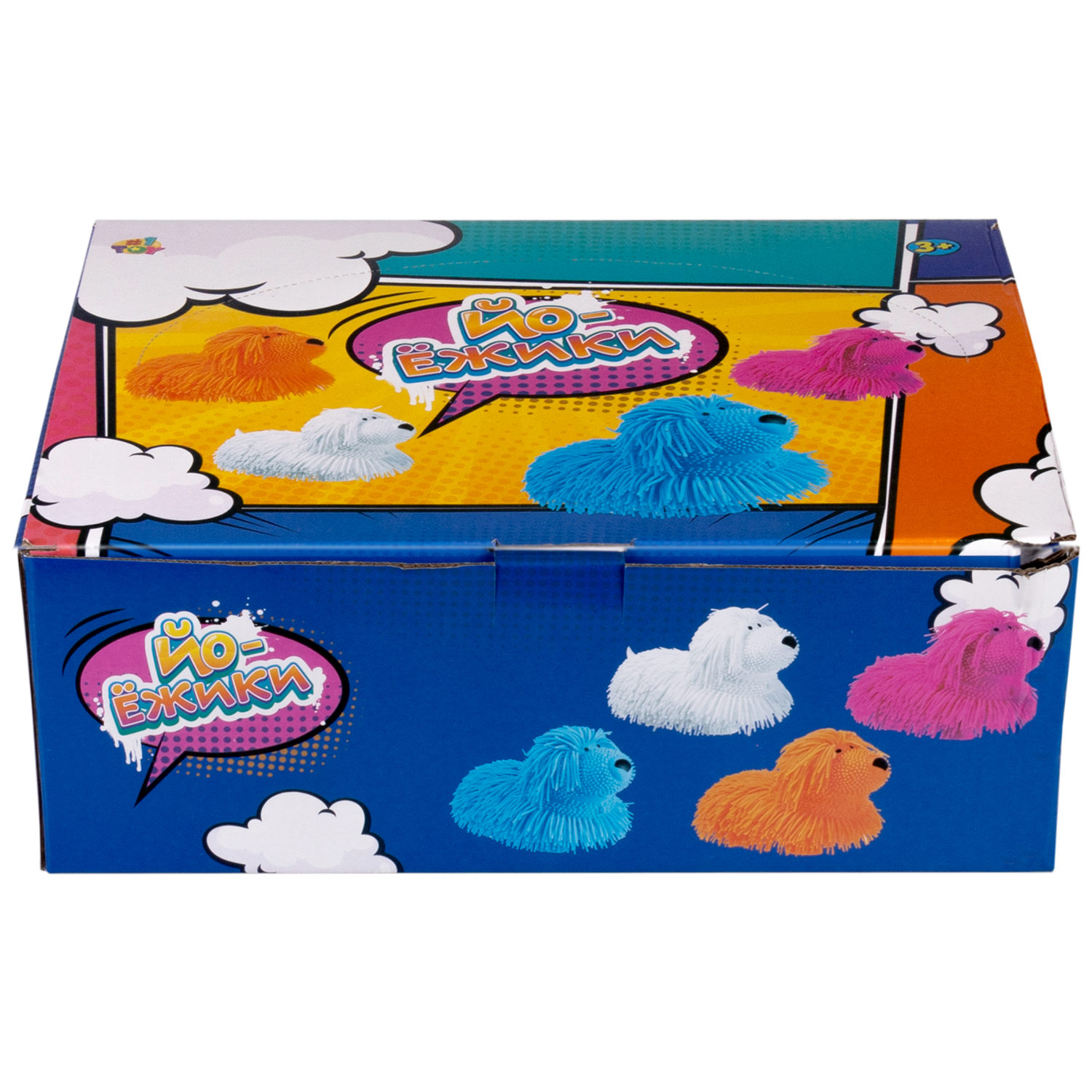 Игрушка-антистресс для рук 1toy Йо-Ёжики, "Собака" 20 см, 4 цвета в ассортименте