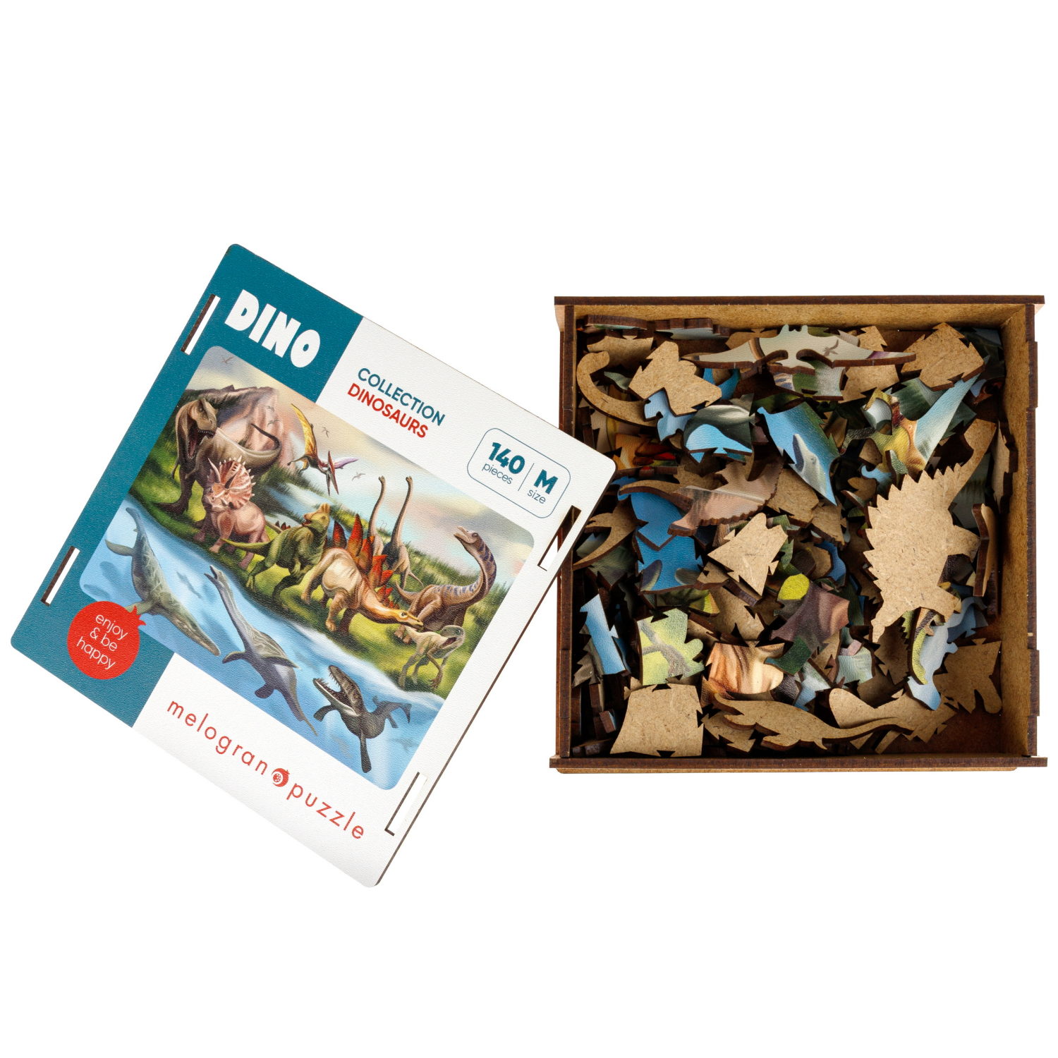 Пазлы Collection Dinosaurs Мир динозавров, 140 деталей