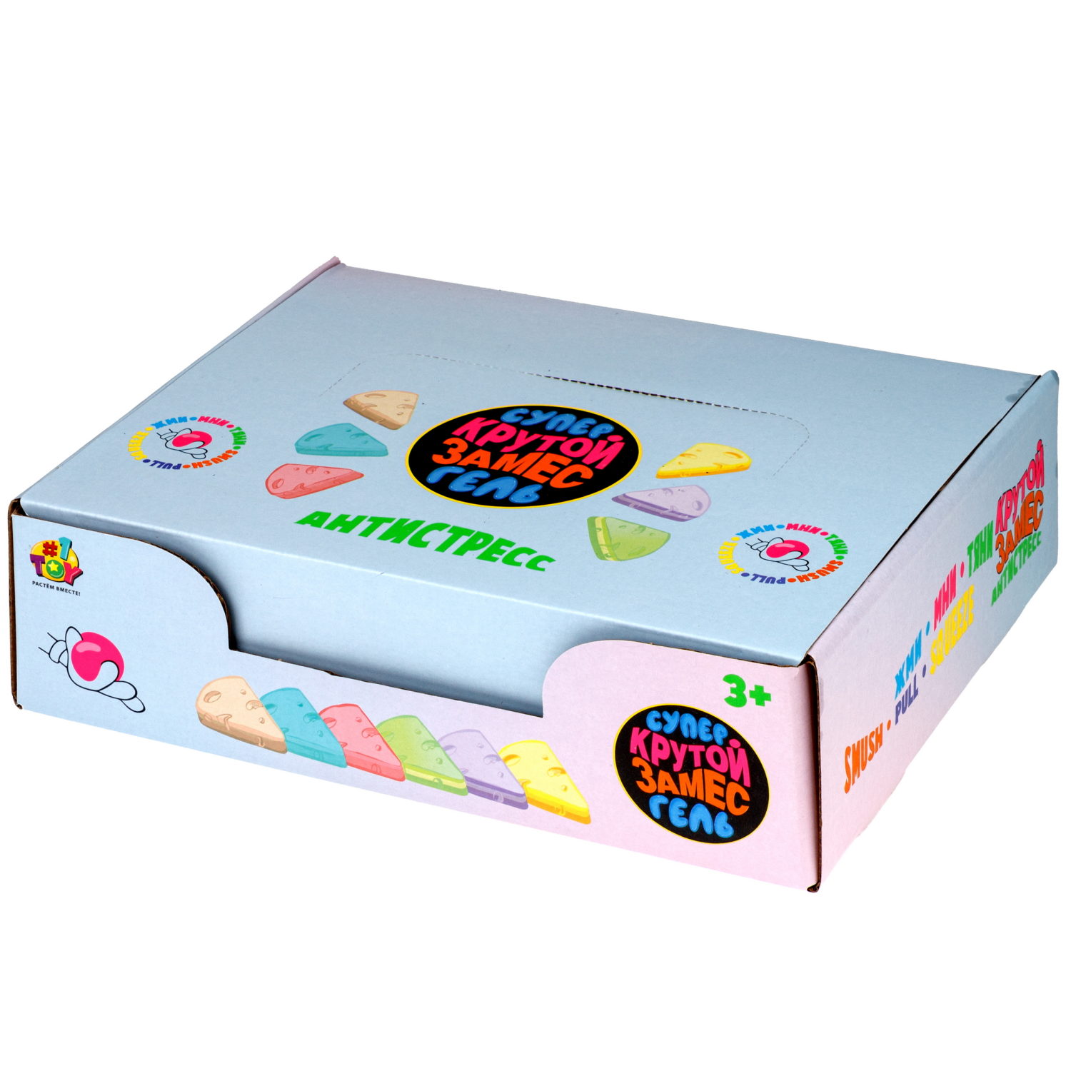 Игрушка-антистресс 1TOY Крутой замес Супергель «Сыр»