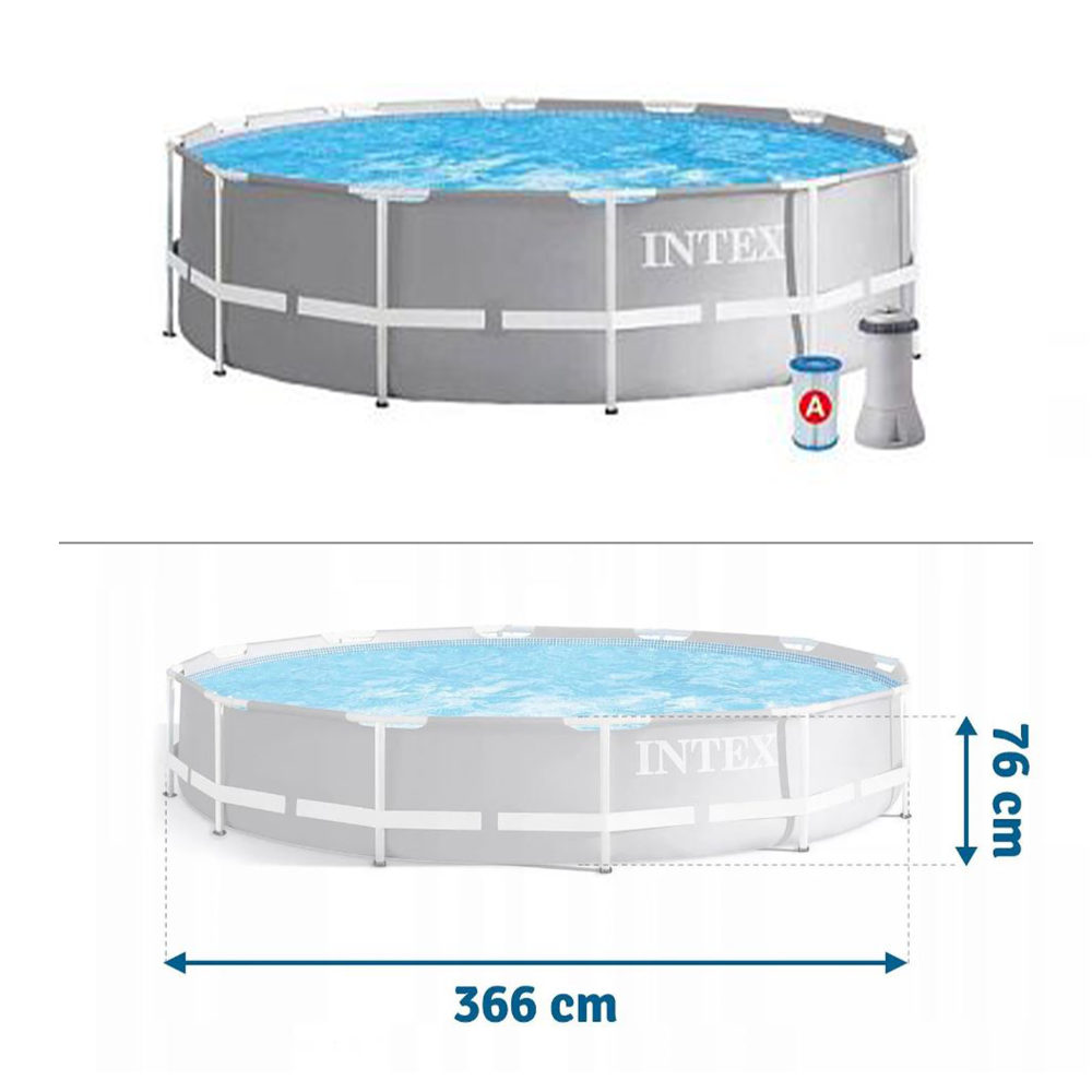 Бассейн каркасный Intex Интекс большой, глубокий, детский, для взрослых, для дачи