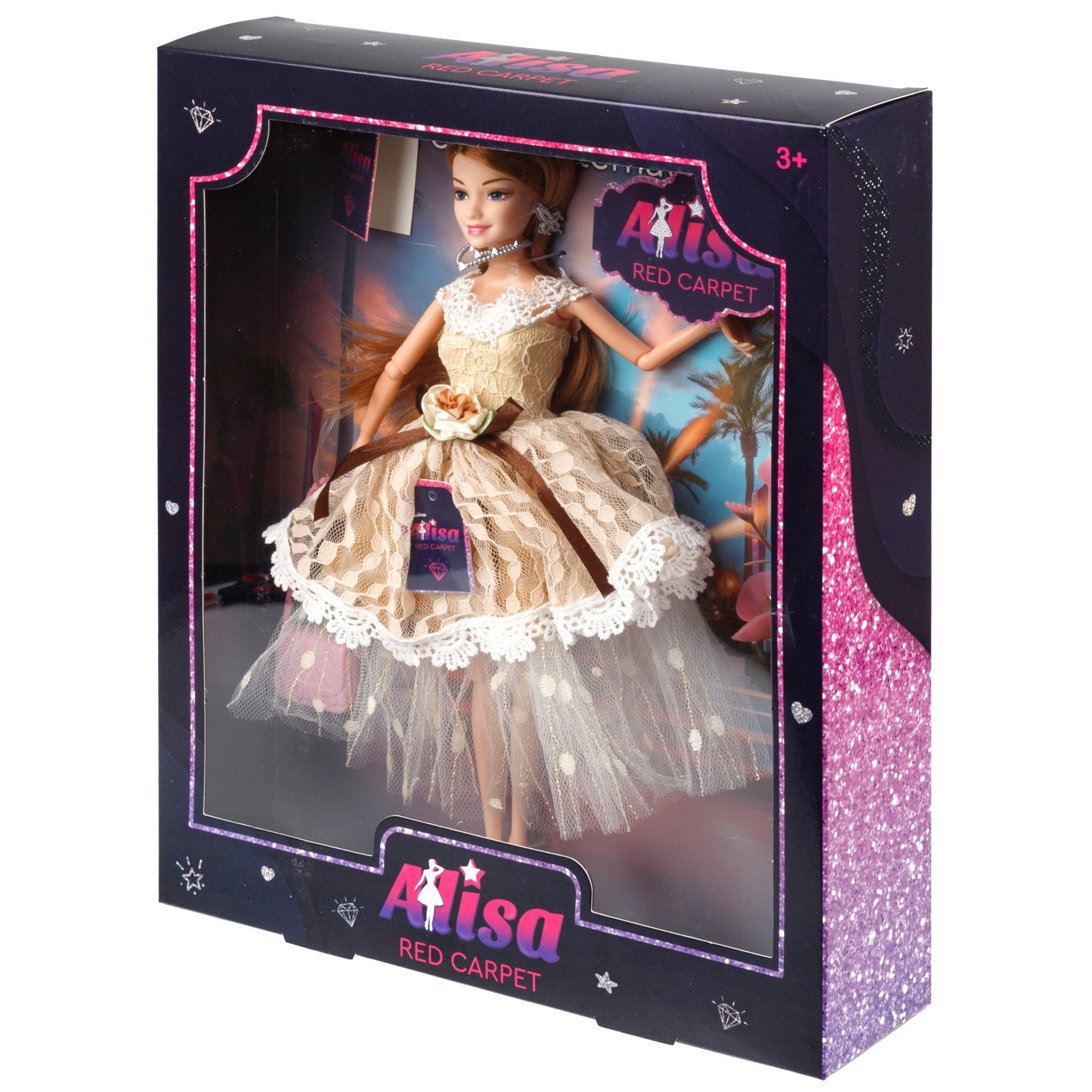 Кукла Alisa Red Carpet в пышном платье, с аксессурами, 29 см