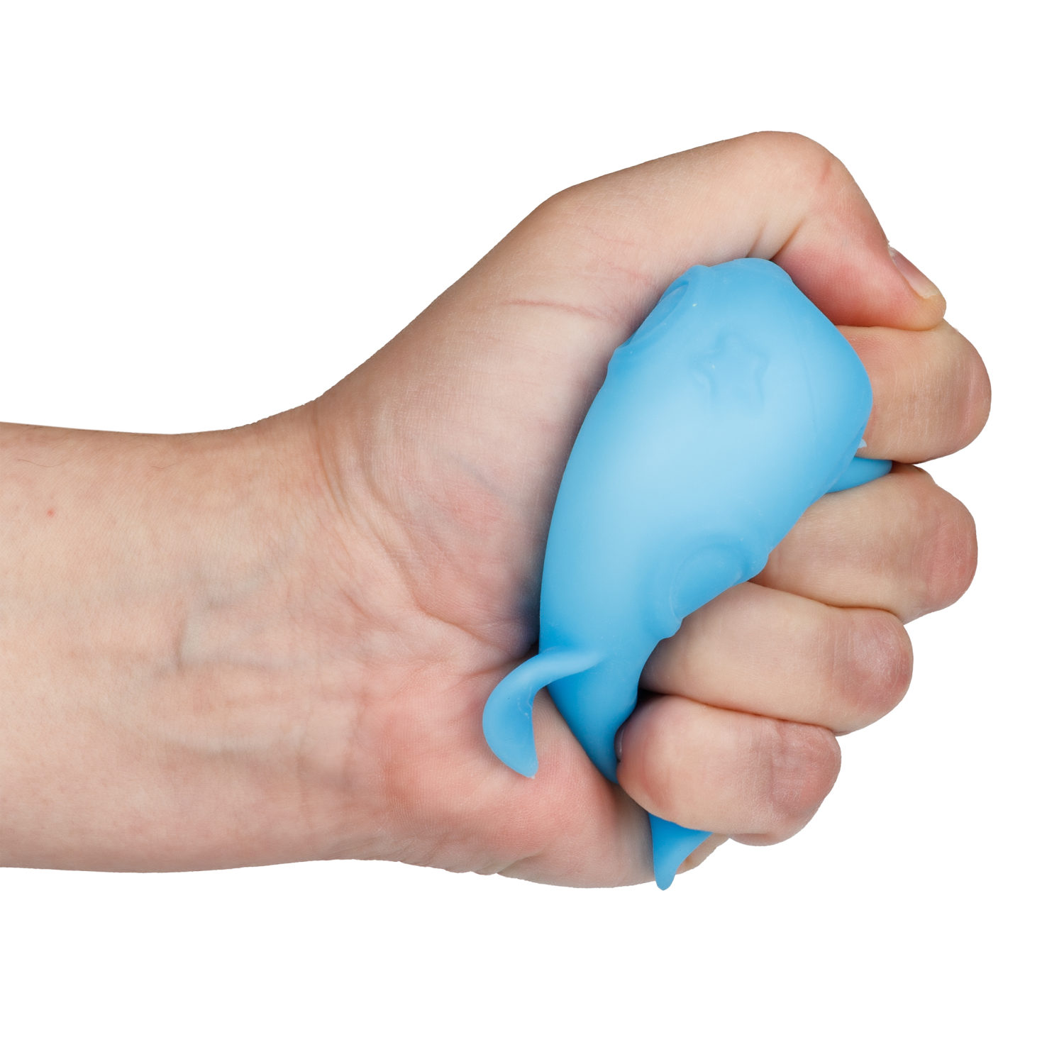 Антистресс-игрушка для рук 1TOY Крутой замес Ракета, жмякалка, мялка, 11 см, синяя