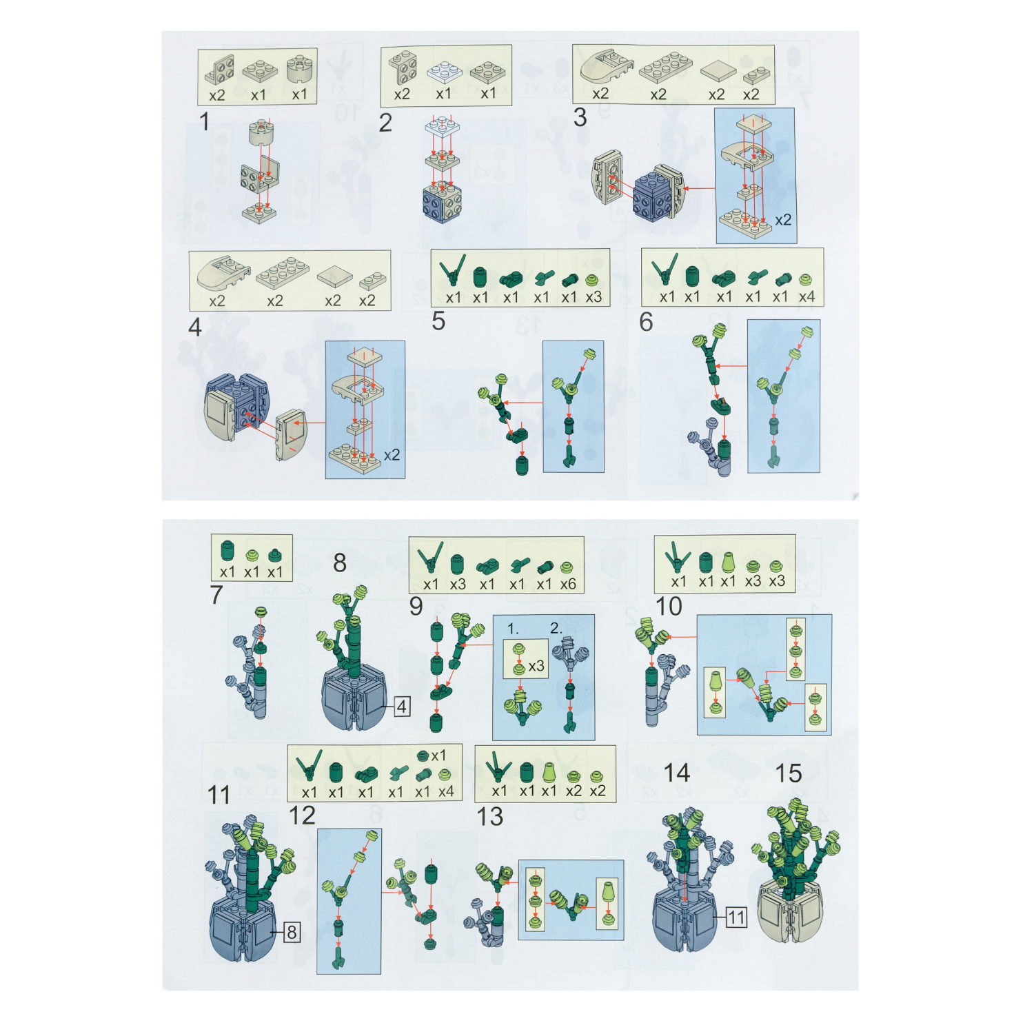 1TOY конструктор Blockformers "Цветы пустыни", 12 видов в ассортименте