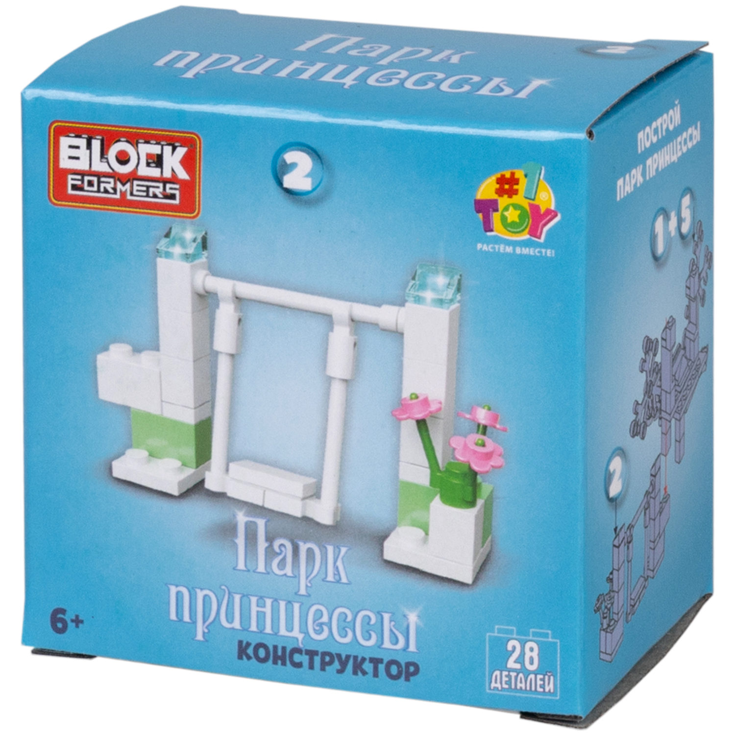 1TOY конструктор Blockformers "Парк принцессы", в ассортименте 10 видов