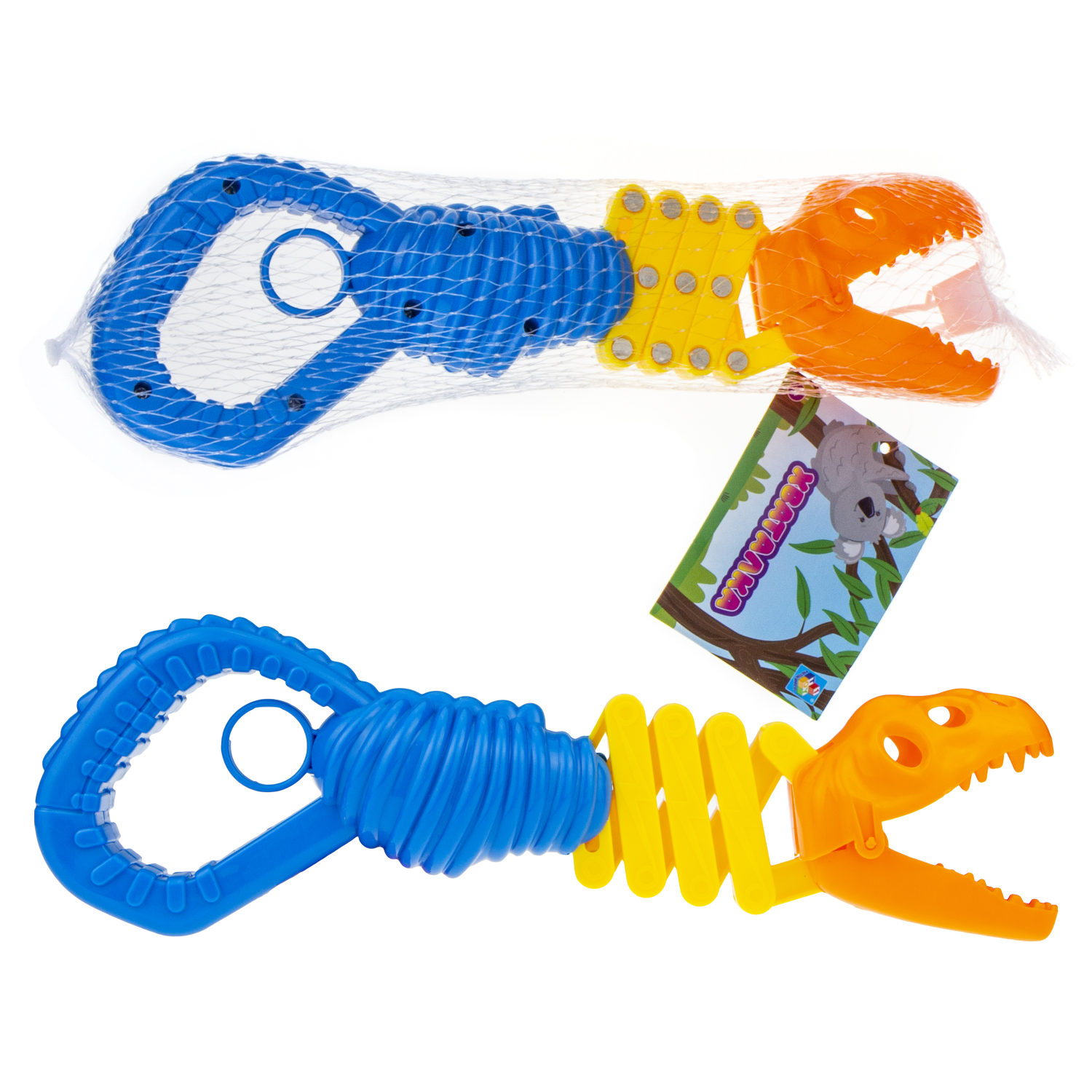 1TOY Хваталка в виде головы животного 20см.,6 видов на выбор