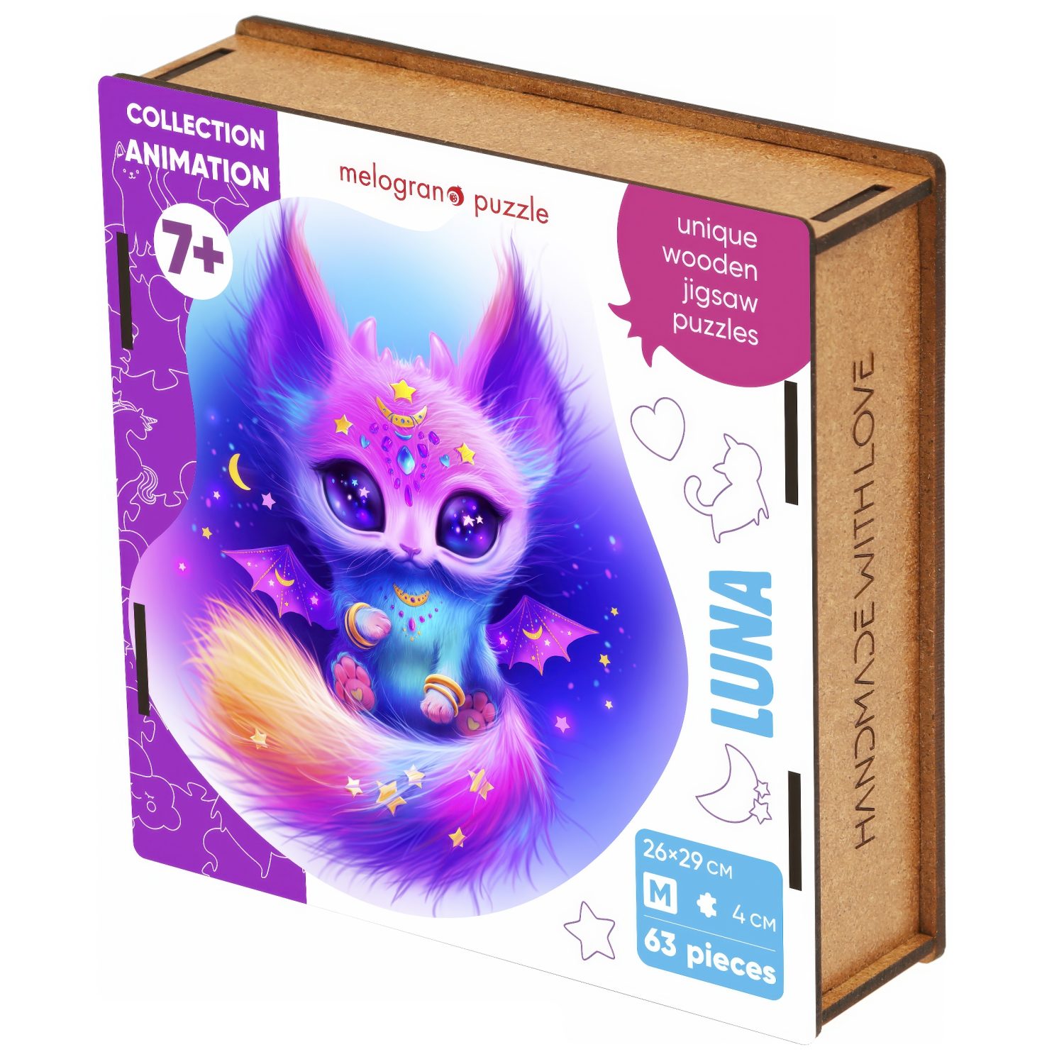Пазлы Collection Animation Кошечка Луна, 63 детали