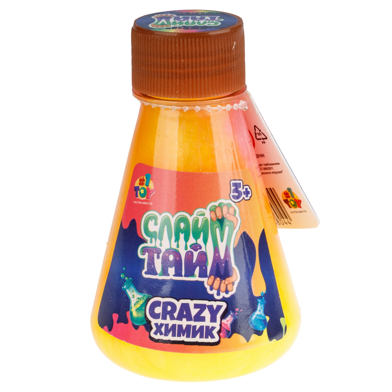 Слайм в банке 1TOY Химик, в ассортименте