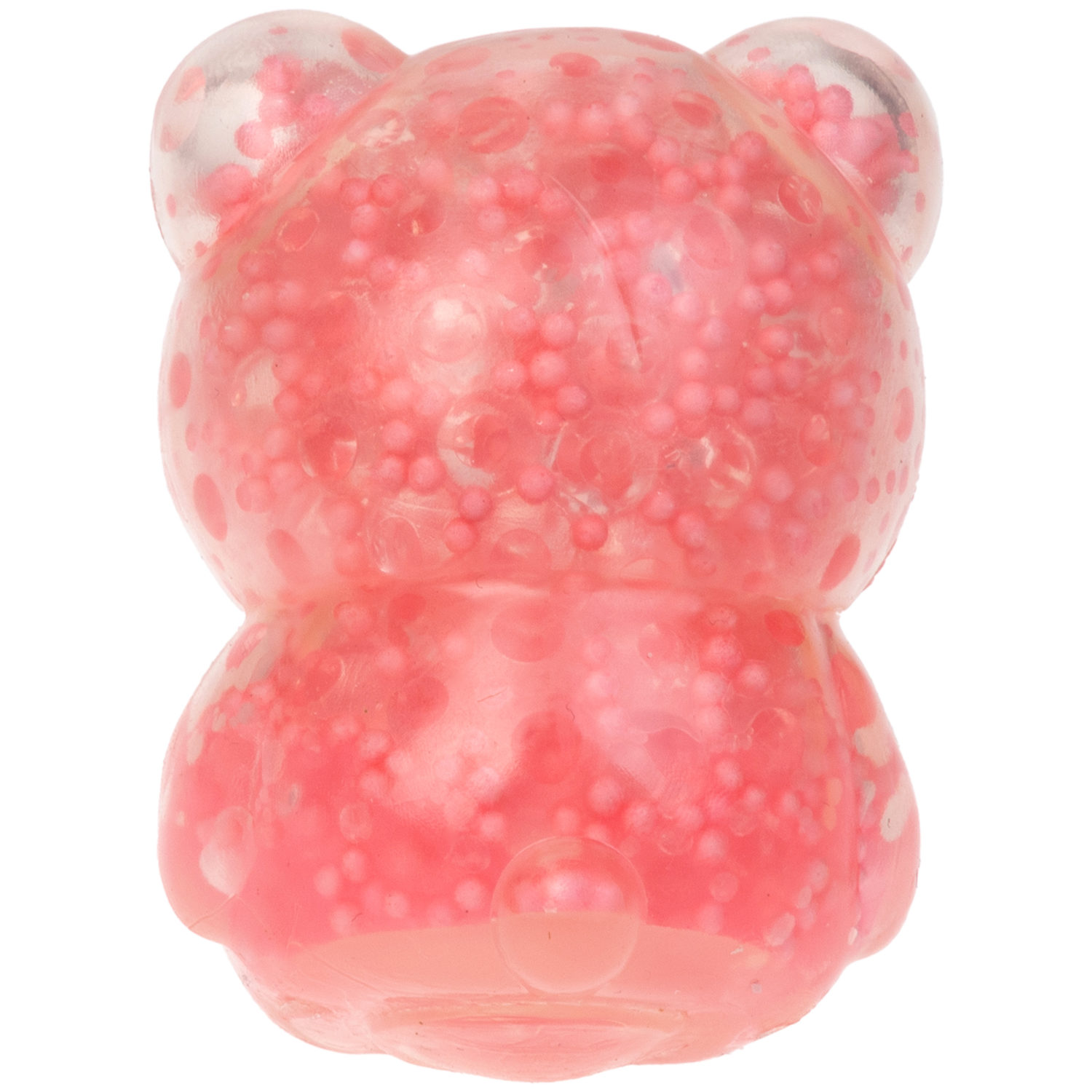 1toy Жмяка, "Медвежонок" с мелкими шариками 6х4,5х5 см, 4 вида в ассортименте