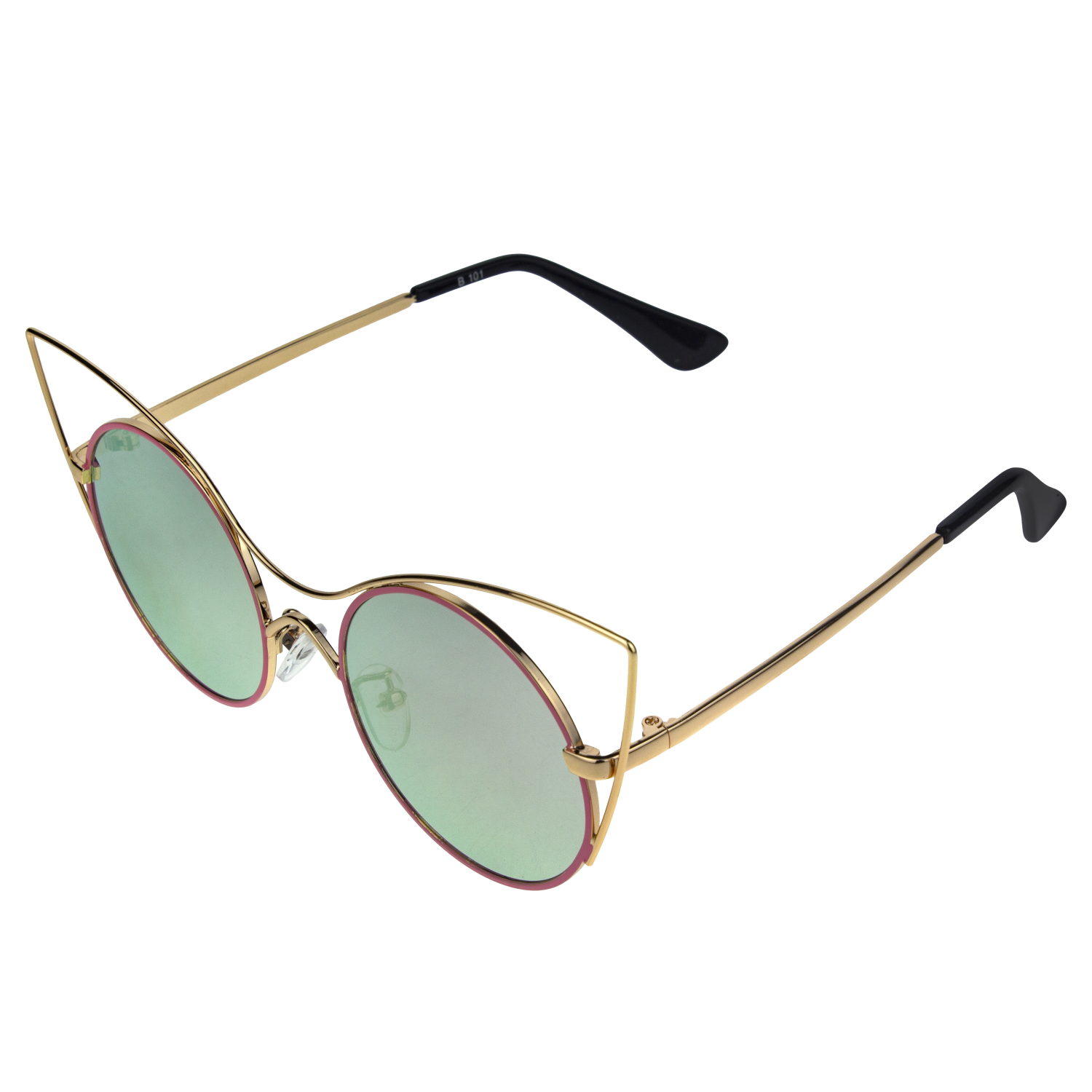 Очки солнцезащитные детские Lukky Fashion "Кошачий взгляд", с зеркальным эффектом