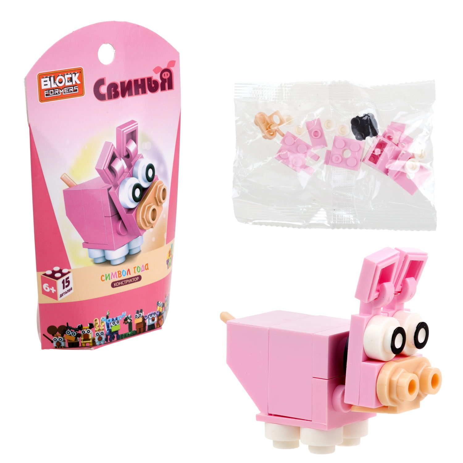 1TOY конструктор Blockformers "Символ года", 12 видов в ассортименте