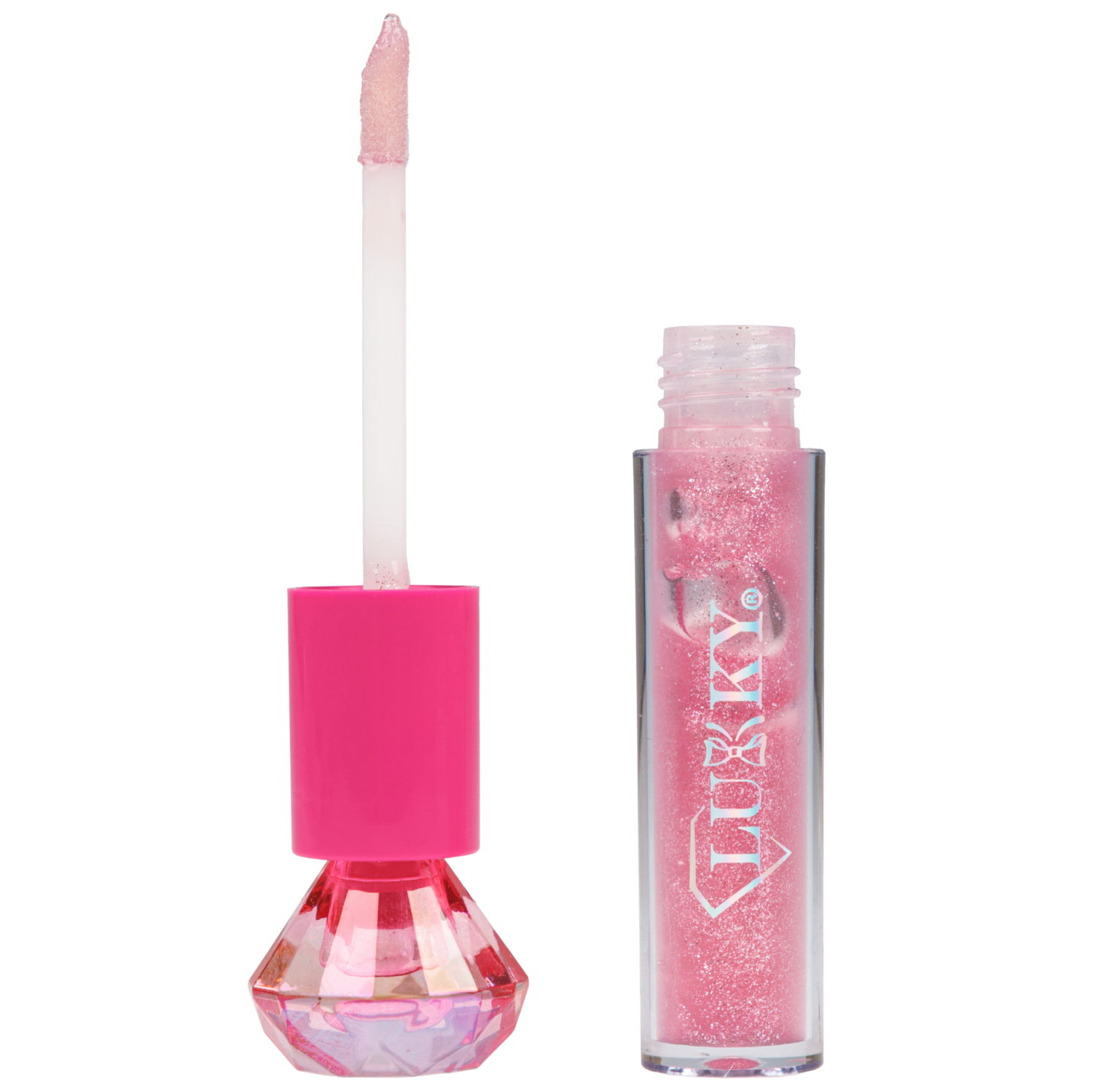 Глянец для губ сияющий Lukky Diamond с ароматом, 3,5 мл