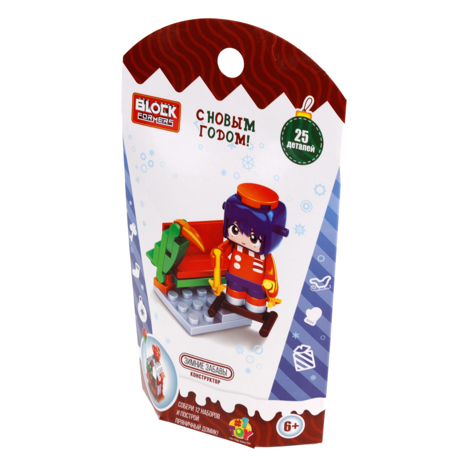 1Toy конструктор Blockformers "Новый год", 12 видов в ассортименте