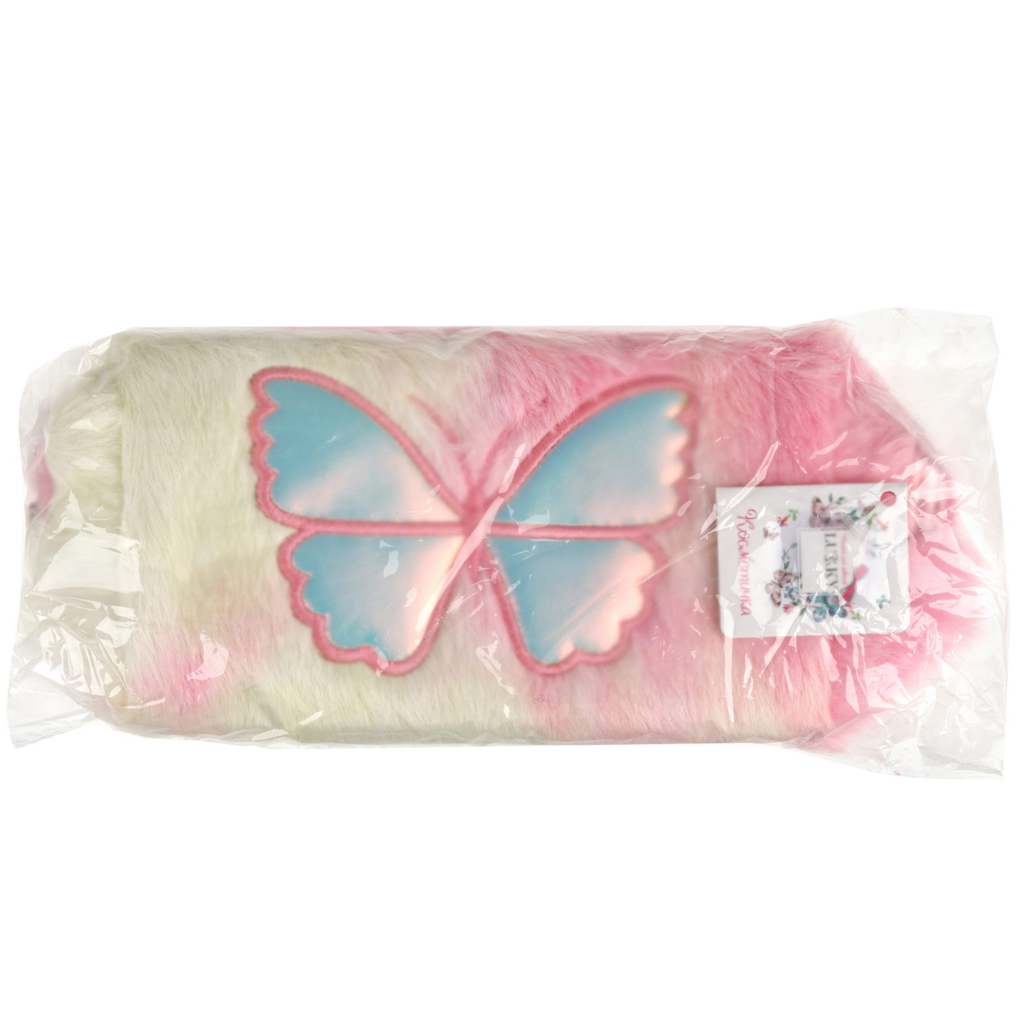 Косметичка плюшевая Lukky Fly High, 18*10*8 см