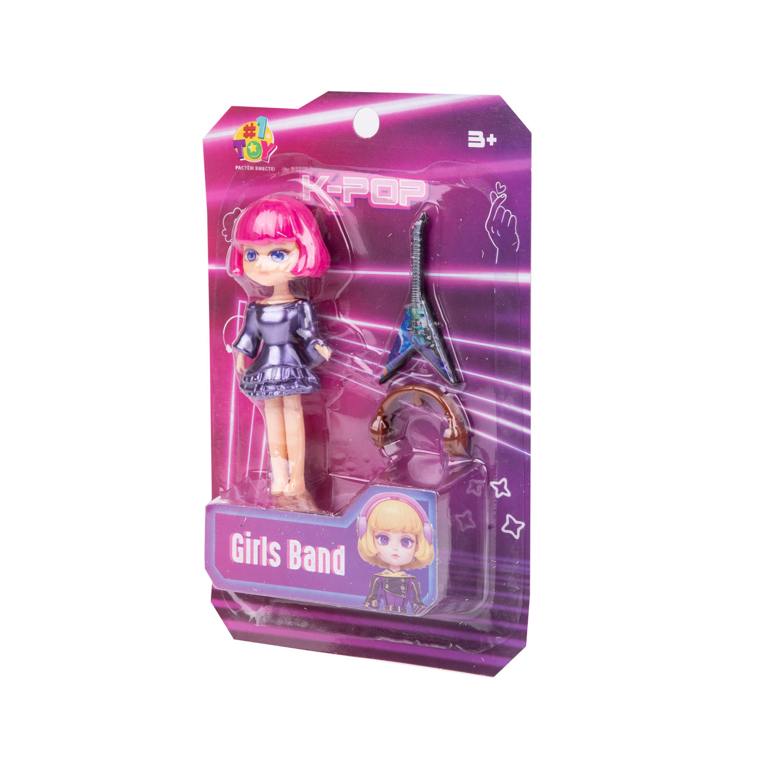 1TOY K-POP Girls band Кукла с муз.инструментом и аксессуарами, в асс.12 видов
