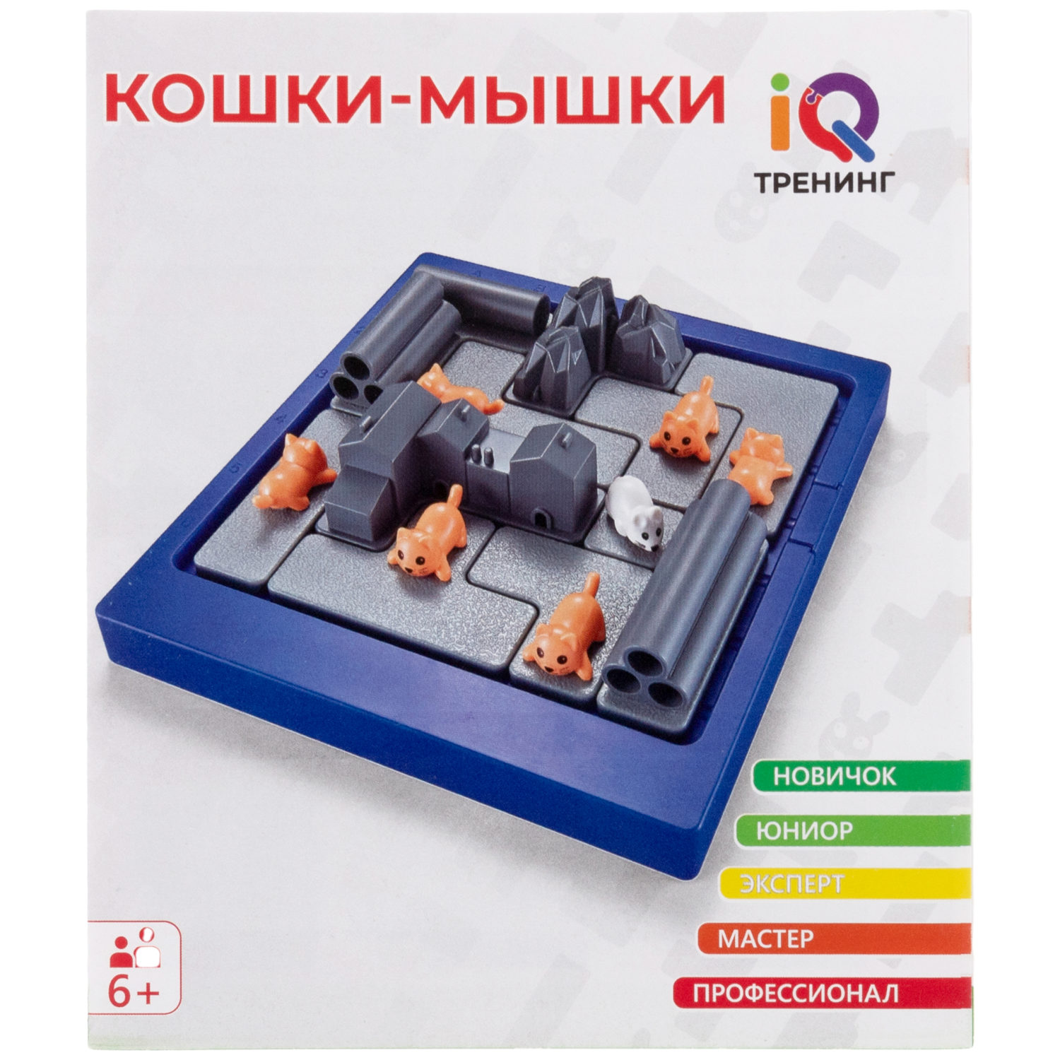 Настольная логическая игра 1TOY IQ ТРЕНИНГ «Кошки-Мышки»