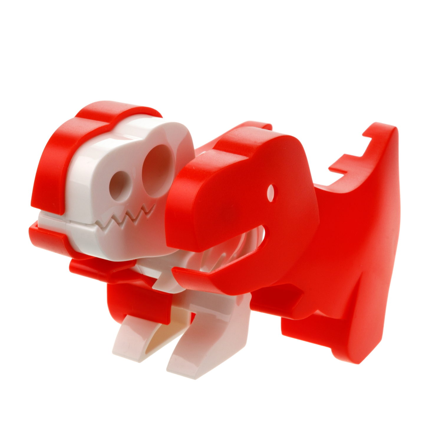 Игрушка динозавр 1TOY 3Dino Magnetic Тираннозавр, сборный, с магнитом, для развития моторики и сил рук, цвет красный