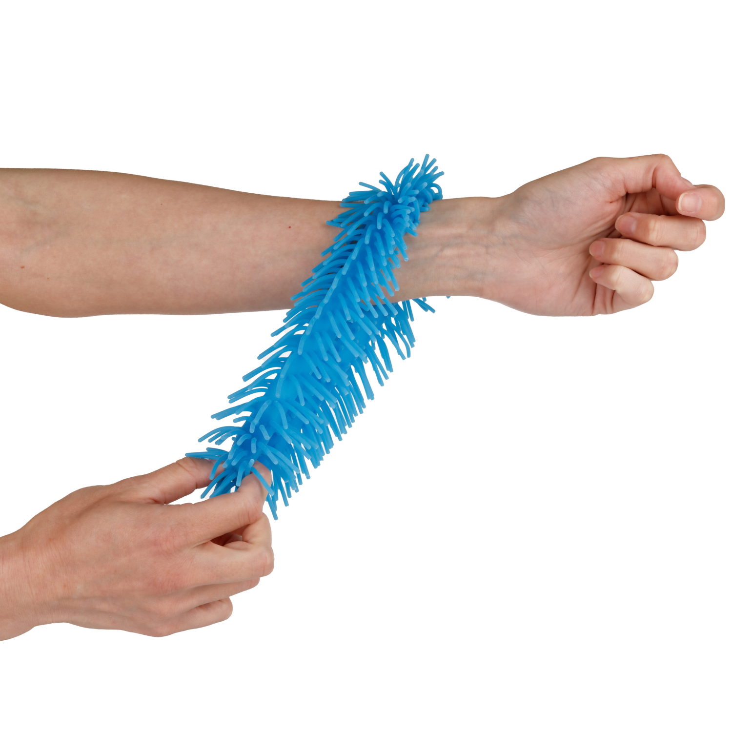 1TOY эластичный браслет-антистресс ЛАПША, однотонный, синий