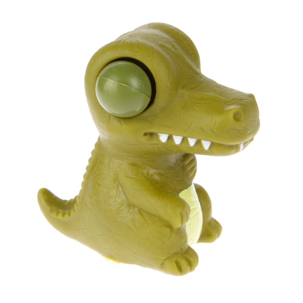 1toy Пучеглаз-антистресс "Динозавры" 4,6х7x7,5 см, болотный