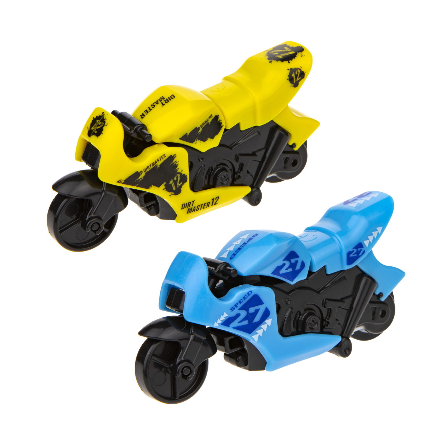 Игрушечный мотоцикл 1TOY CrashFest Moto, Краш фест мото, фрикционный, разборный, машинка детская в виде мотобайка, игрушка для мальчика и девочки, набор, 2 шт.