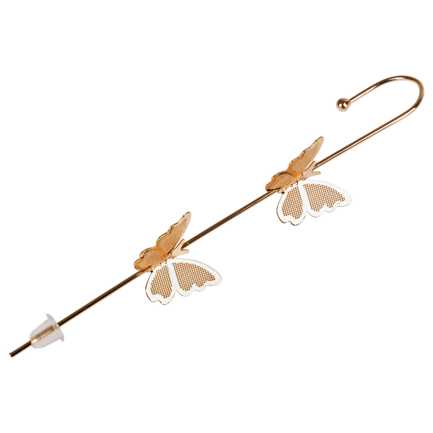 Серьга-копьё на одно ухо Lukky Fashion "Бабочки"