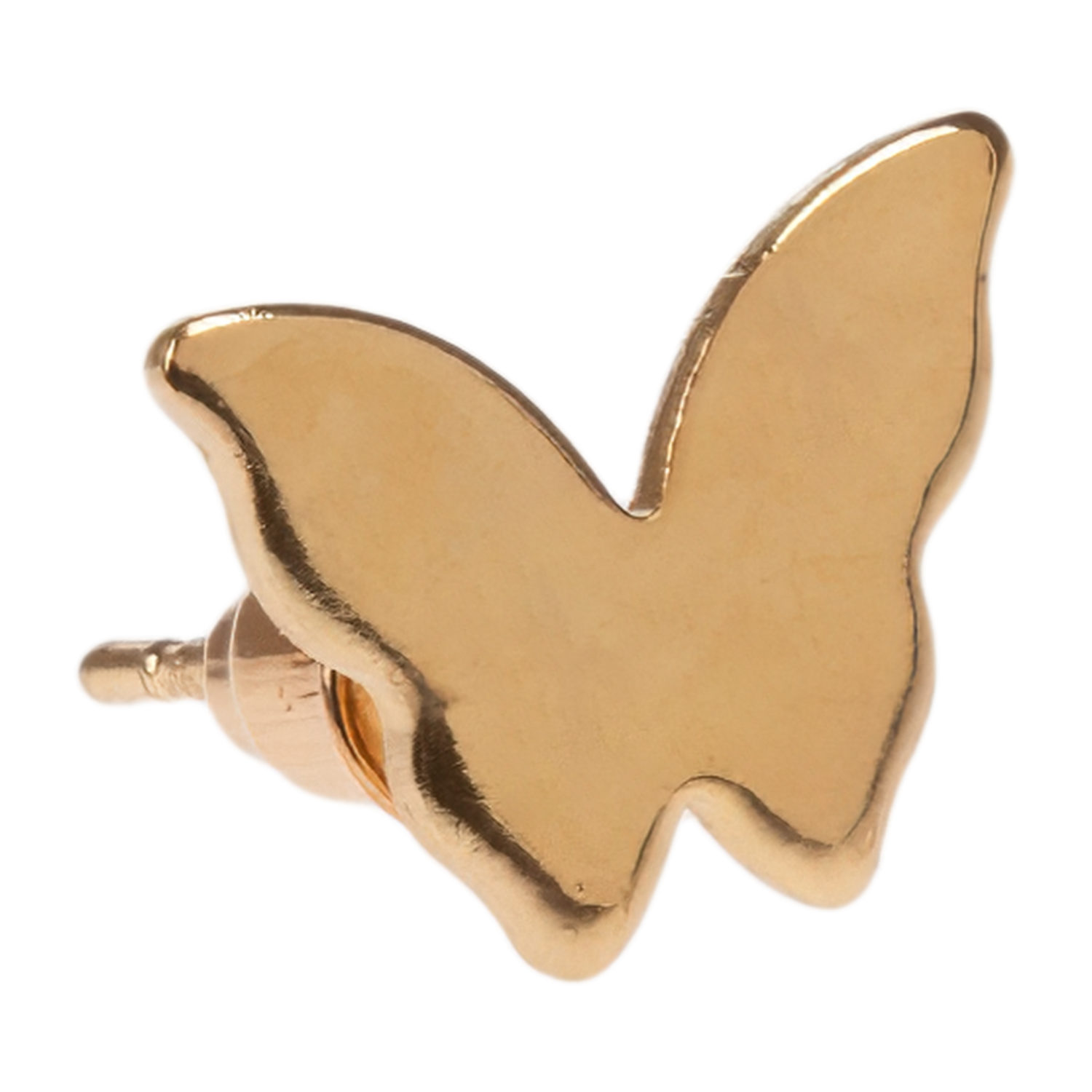 Набор из 3 асимметричных сережек Lukky Fashion "Бабочка из розовых страз" с подвеской