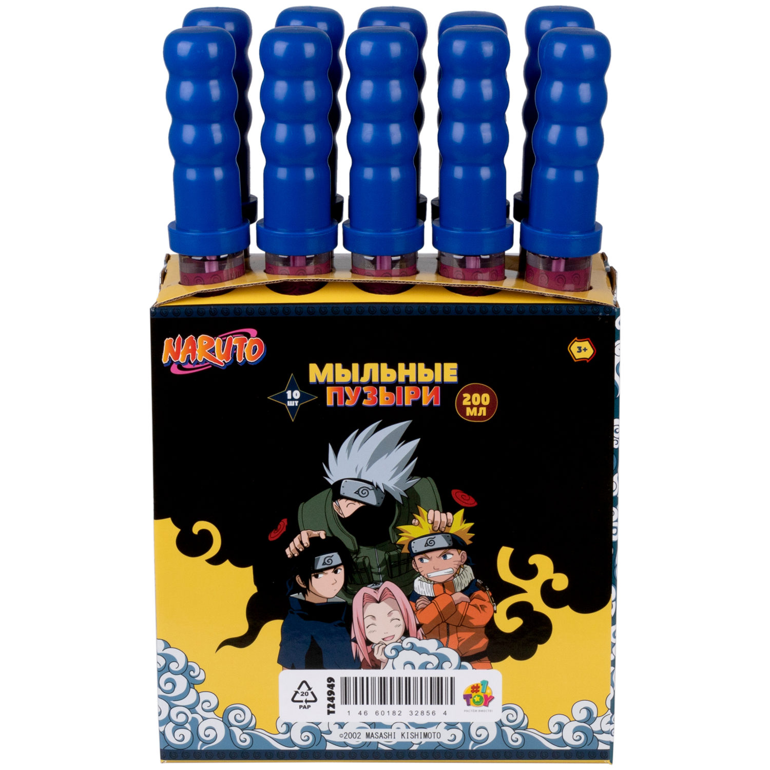 Мыльные пузыри 1TOY Наруто, 200 мл
