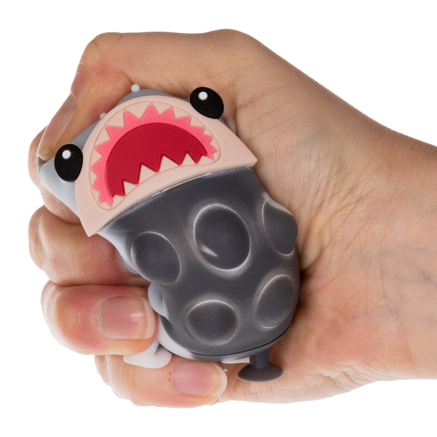 1toy Жмяка Hit Pop It "Акула" на присосках, 8х7х3,5 см, 3 вида в ассортименте