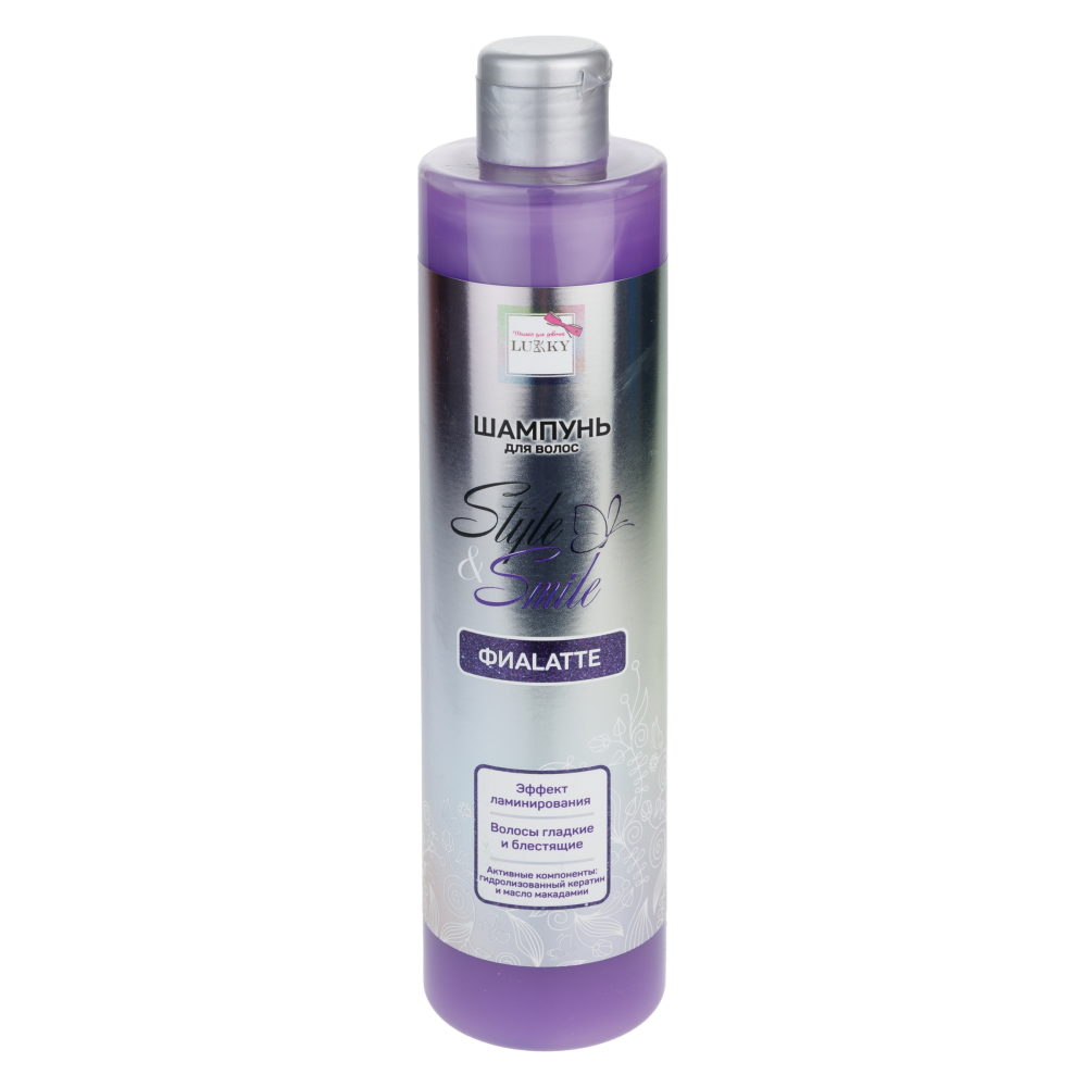 Шампунь для волос детский, для девочек, подростков "ФиаLatte" с эффектом ламинирования от Lukky Style&Smile, 350 мл