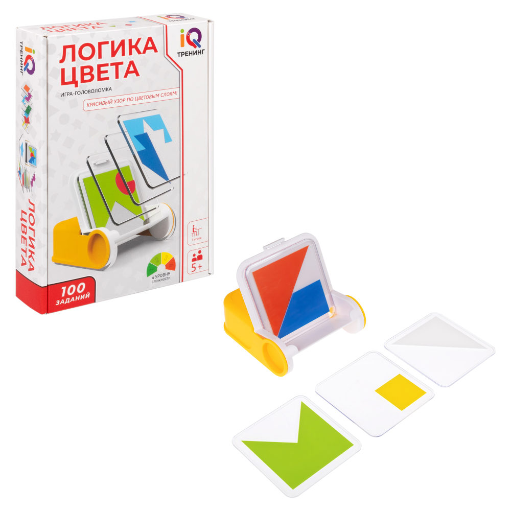 Настольная логическая игра 1TOY IQ ТРЕНИНГ «Логика цвета»