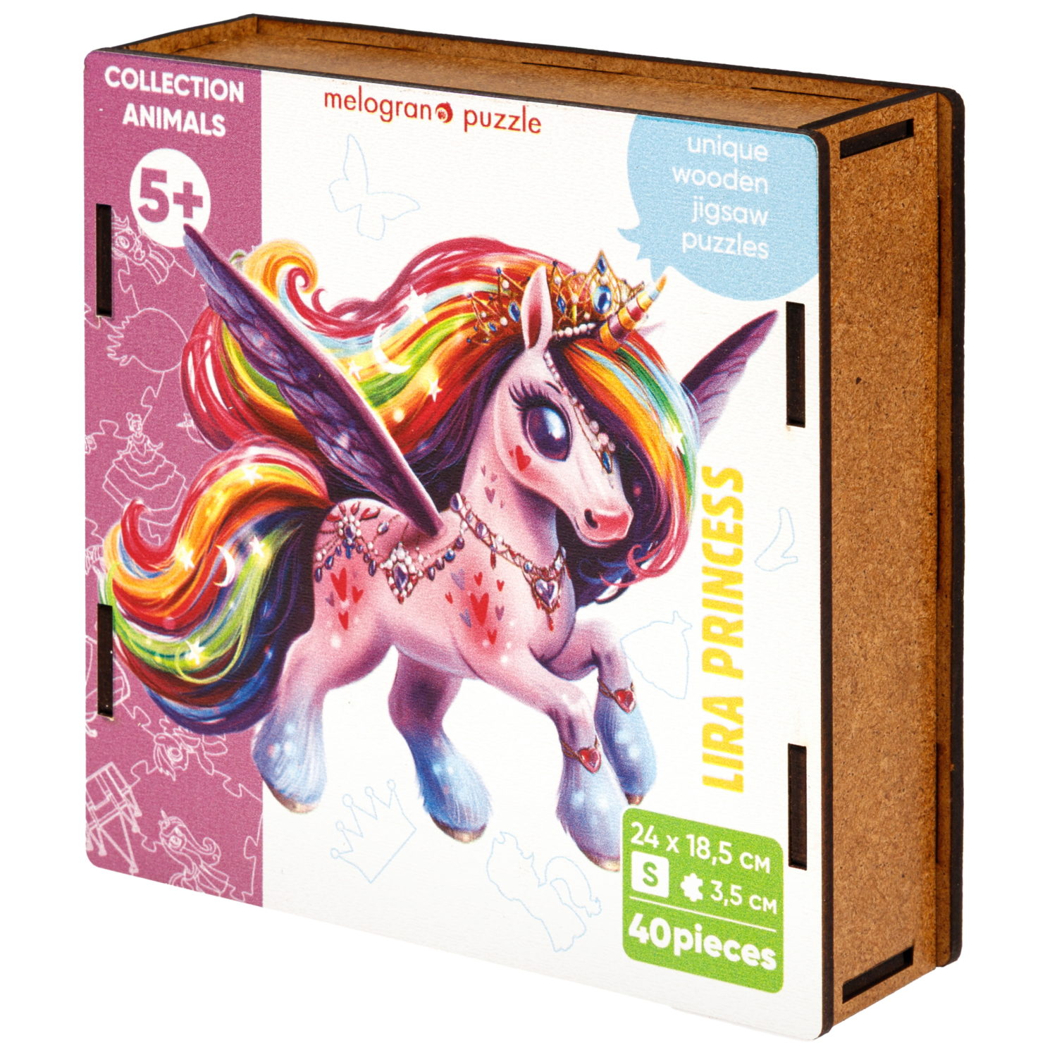 Деревянные пазлы Collection Animals Принцесса Лира, 40  деталей
