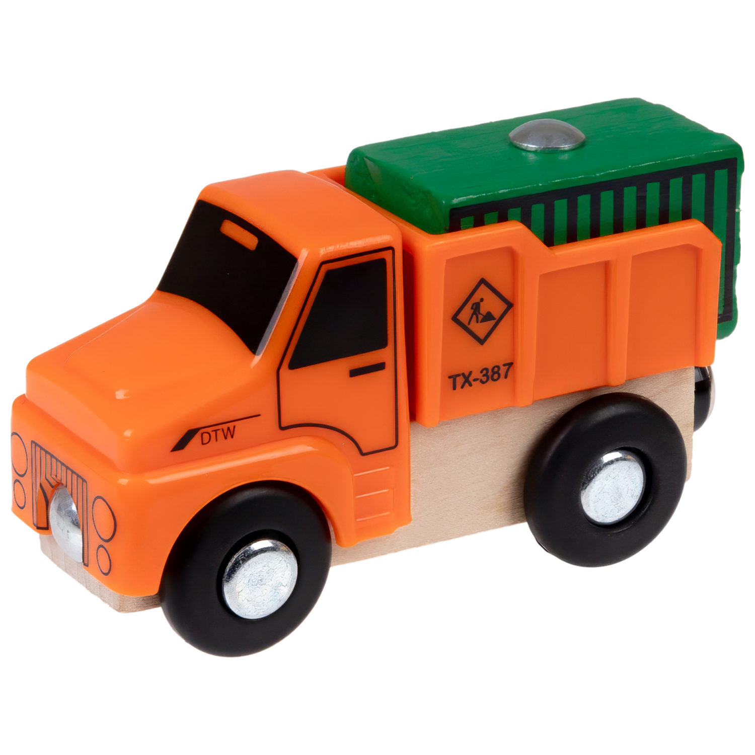 Набор «Технопарк» 1TOY Goodok, 2 машинки и 1 вагон с магнитами и грузом