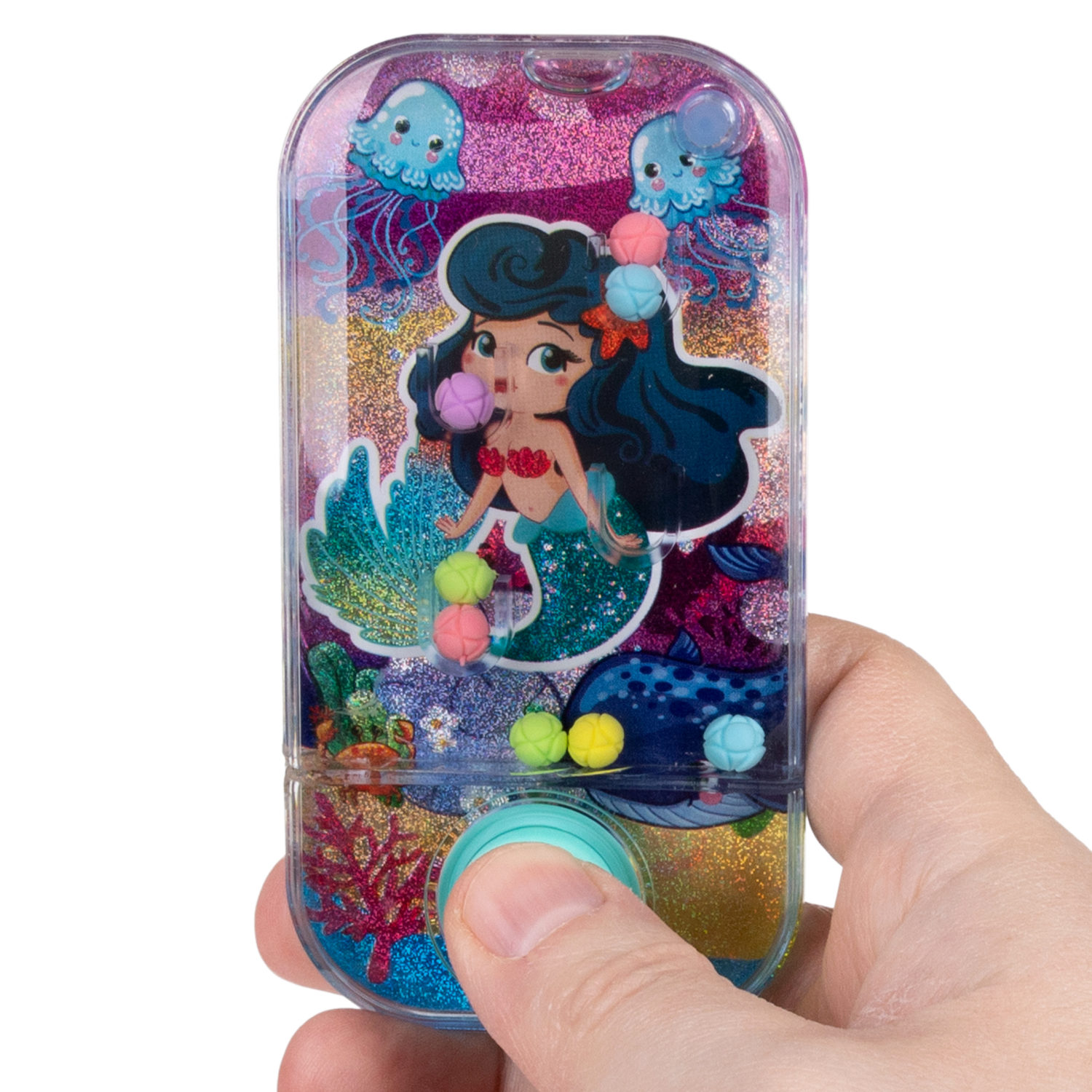 1TOY Игра с водой забрось мячики русалочки, 3 вида в асс. 11,5*6*2см, 24 шт в дисплей боксе