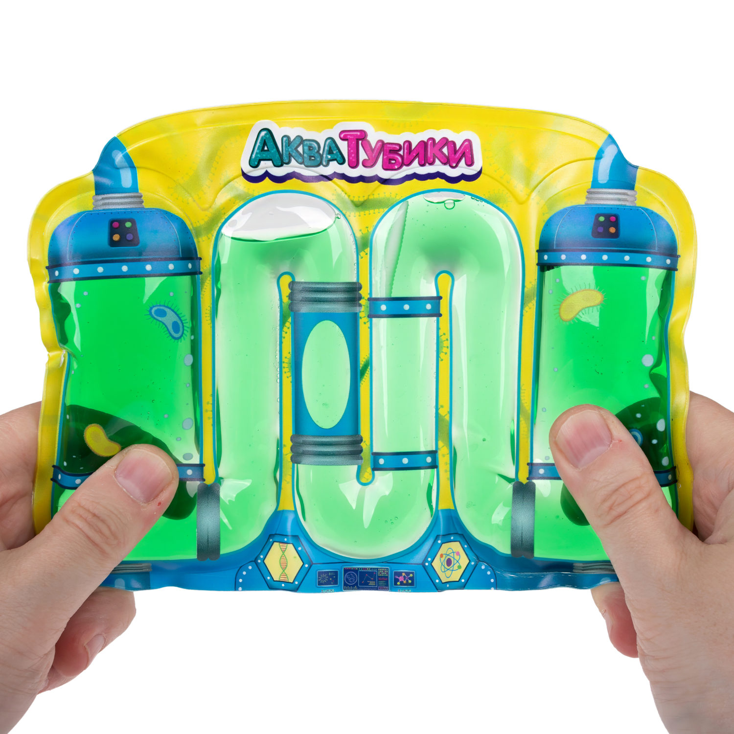 Акватубики 1TOY Мелкие пакости: Лаборатория, антистресс переливайка