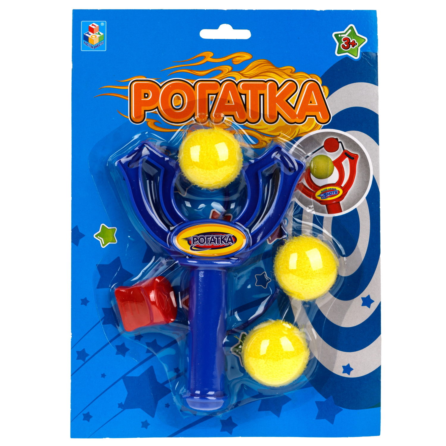 1toy Рогатка с 3 шариками, блистер