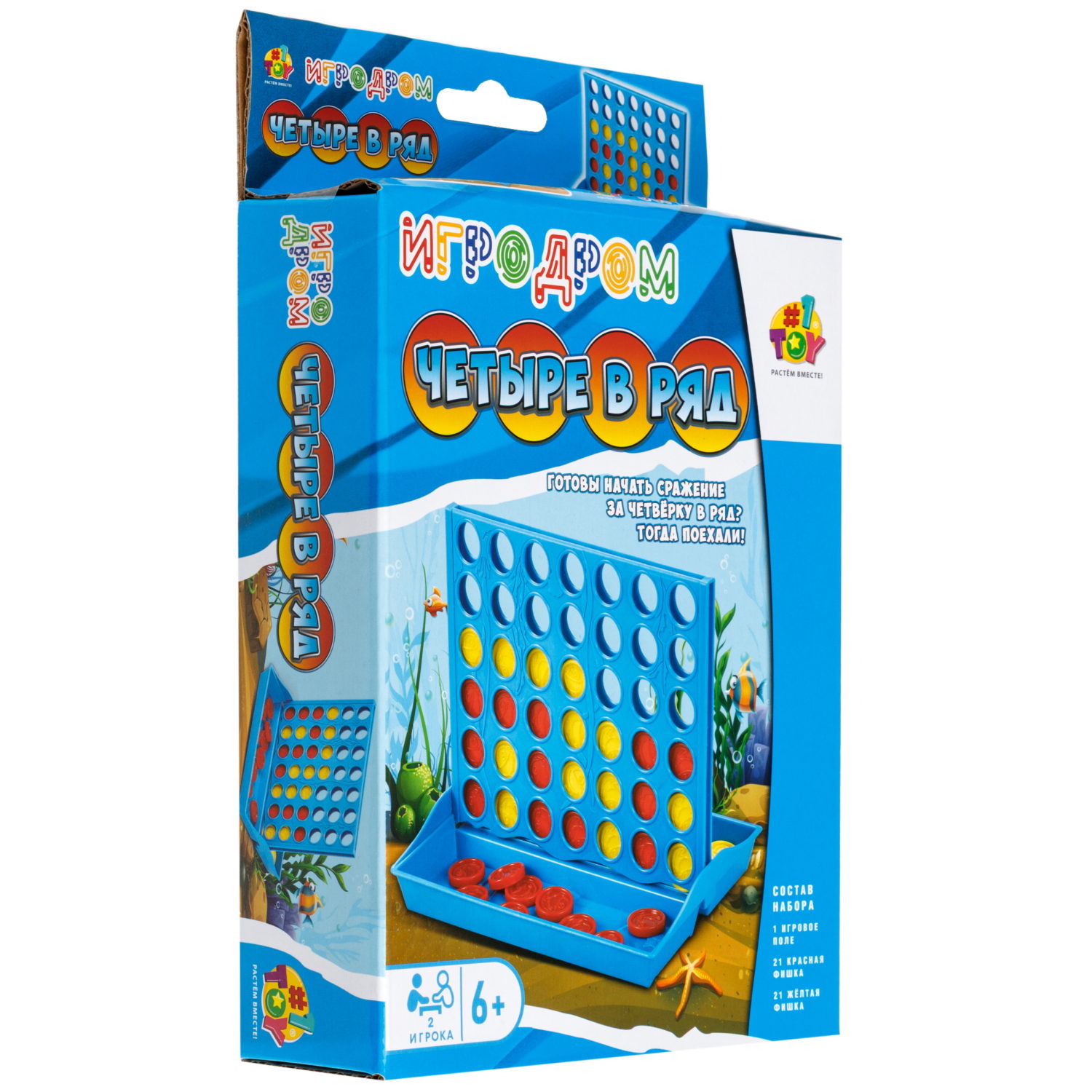 Настольная игра 1TOY Игродром Четыре в ряд