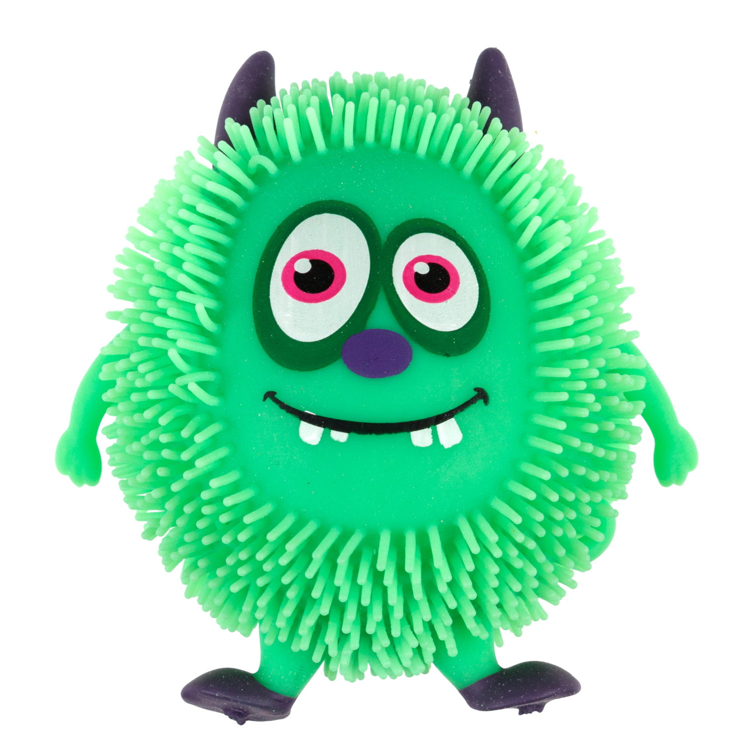 Игрушка-антистресс для рук 1toy Йо-Ёжики, "Монстр" 10 см, со светом, 4 вида в ассортименте