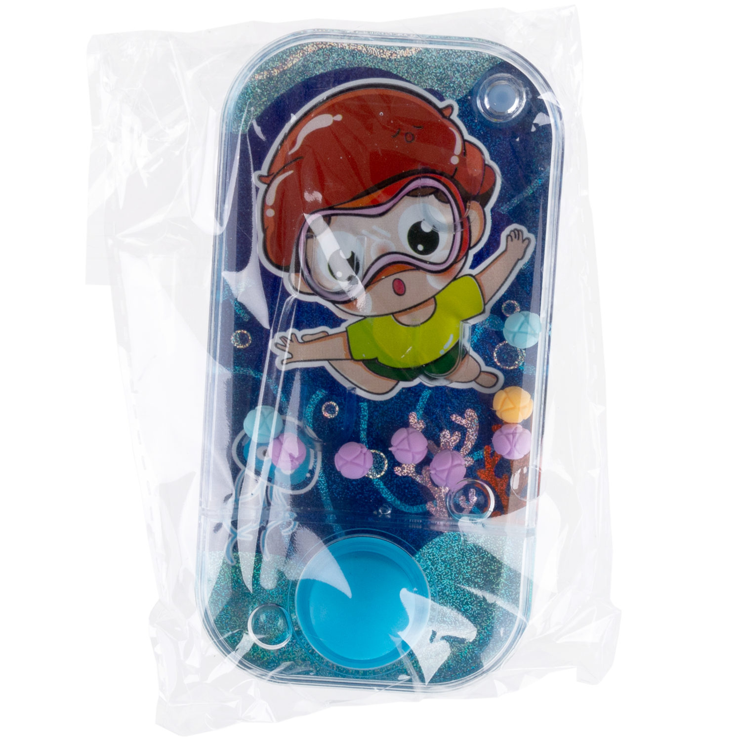 1TOY Игра с водой забрось мячики дайверы, 3 вида в асс. 11,5*6*2см, 24 шт в дисплей боксе