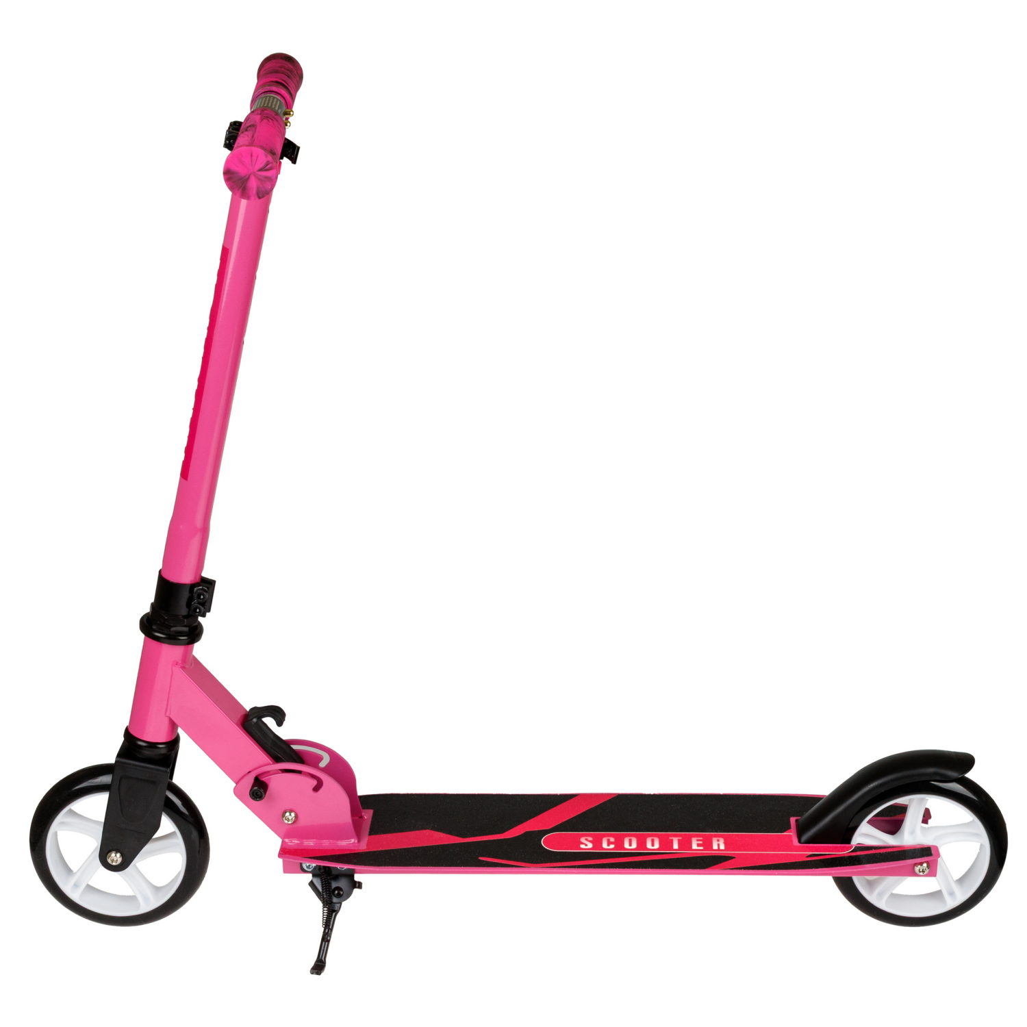 Самокат Navigator, 2-х кол. PU 2х145 мм, складной, TPR грипсы, , розовый металлик