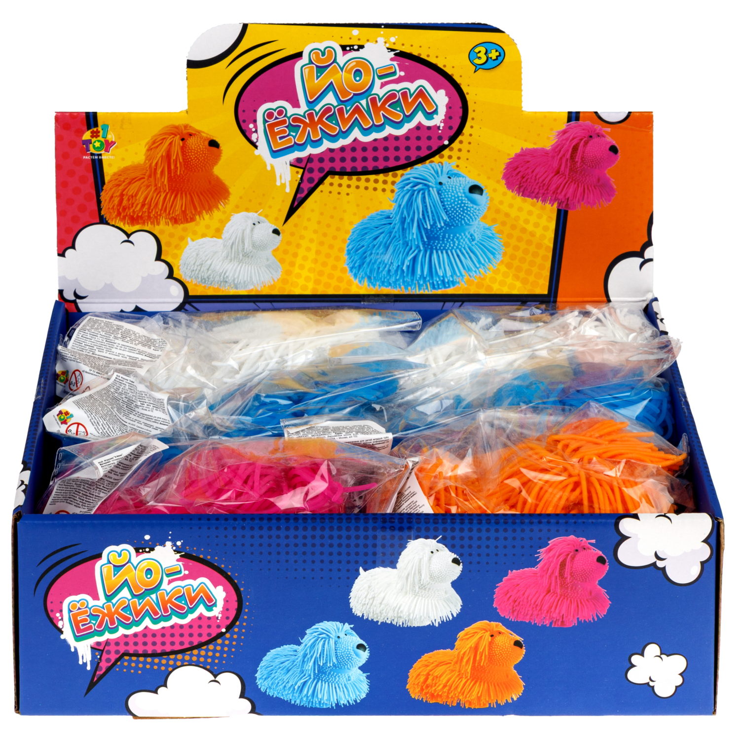 Антистресс-игрушка 1TOY Йо-Ёжики, Собака, 17 см, в ассортименте